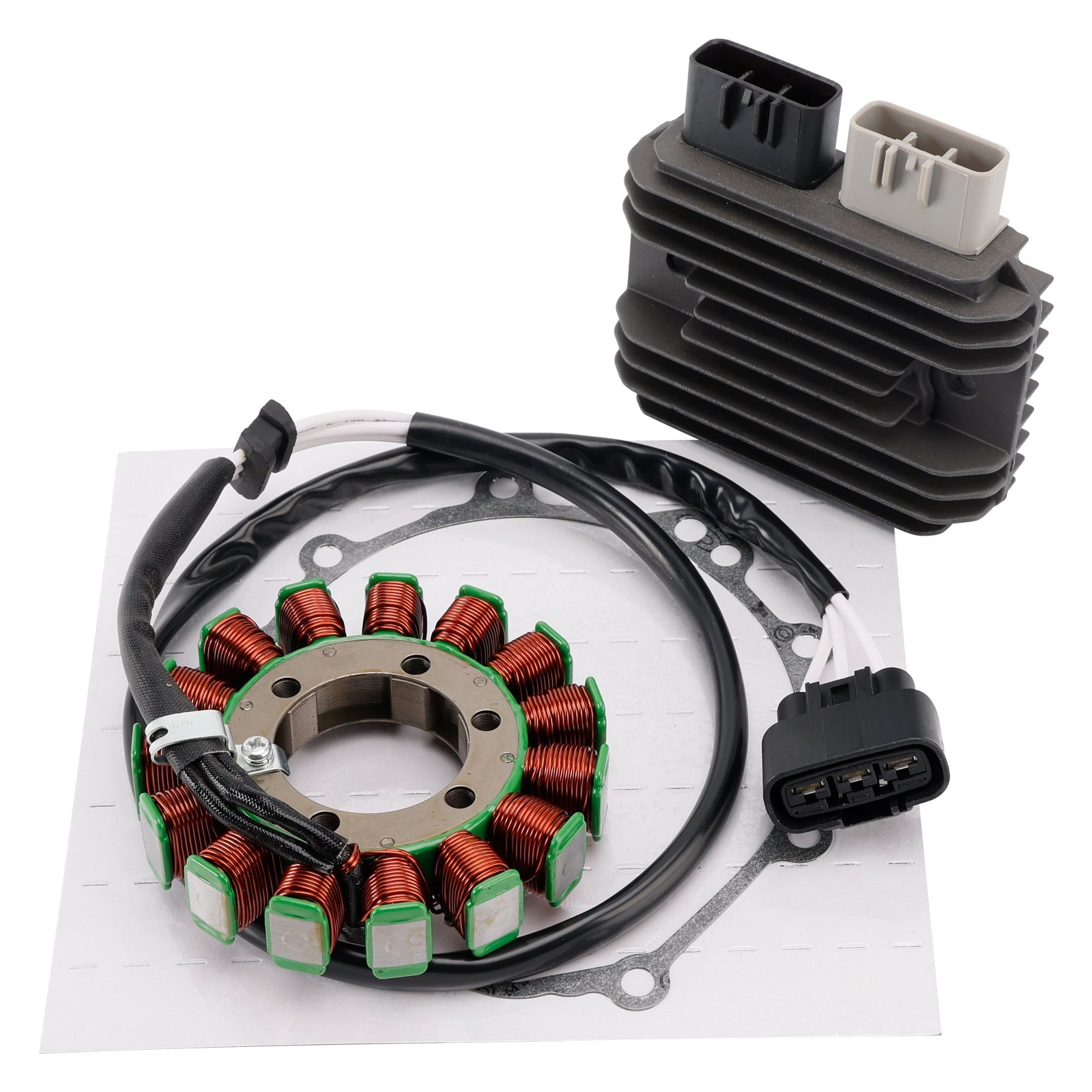 Stator, générateur, régulateur et joint pour Kawasaki ZX-6R, ZX6R et Ninja ZX 600 (2009-2017).