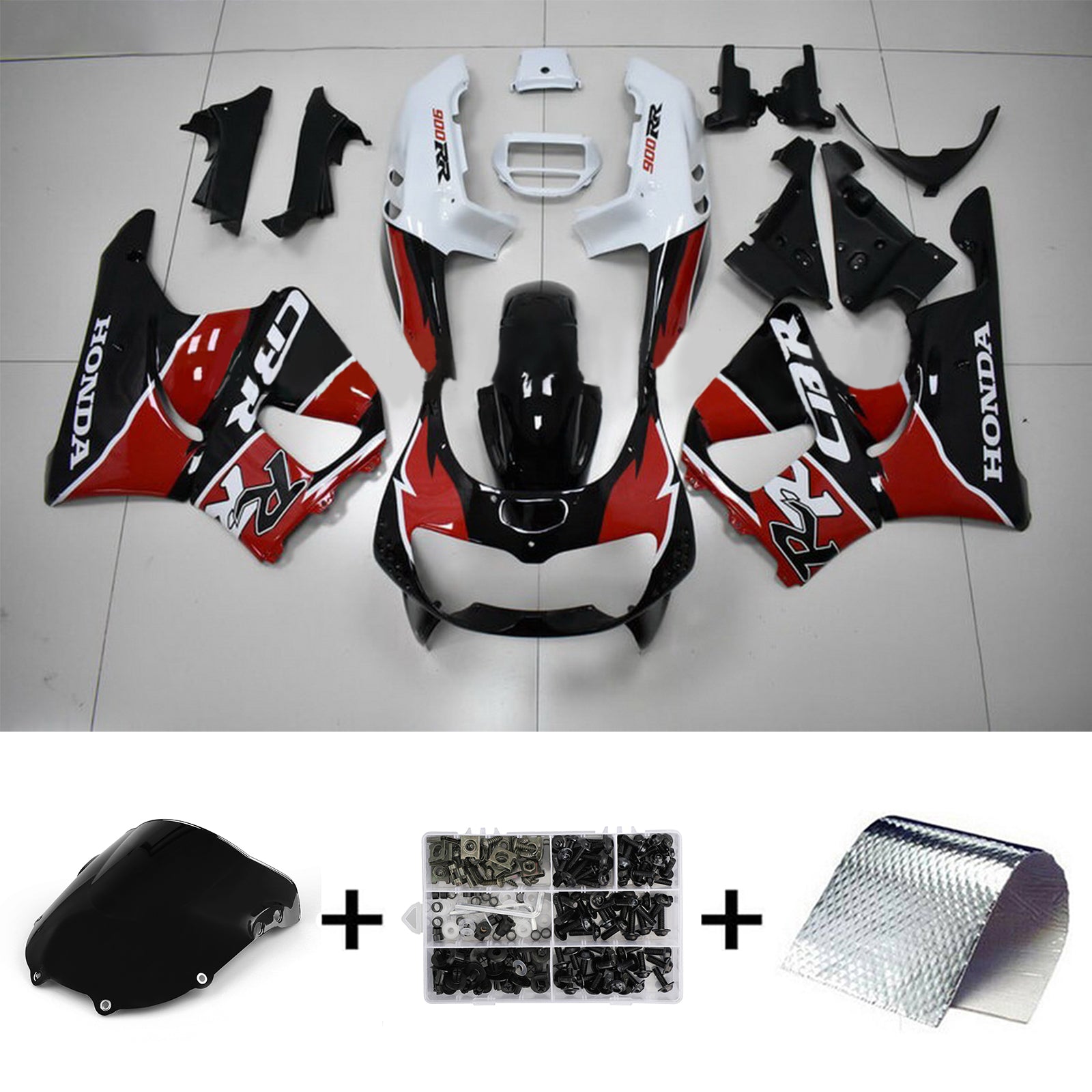 1996-1997 Honda CBR900RR 893 Kit de carenado de inyección de carrocería ABS de plástico