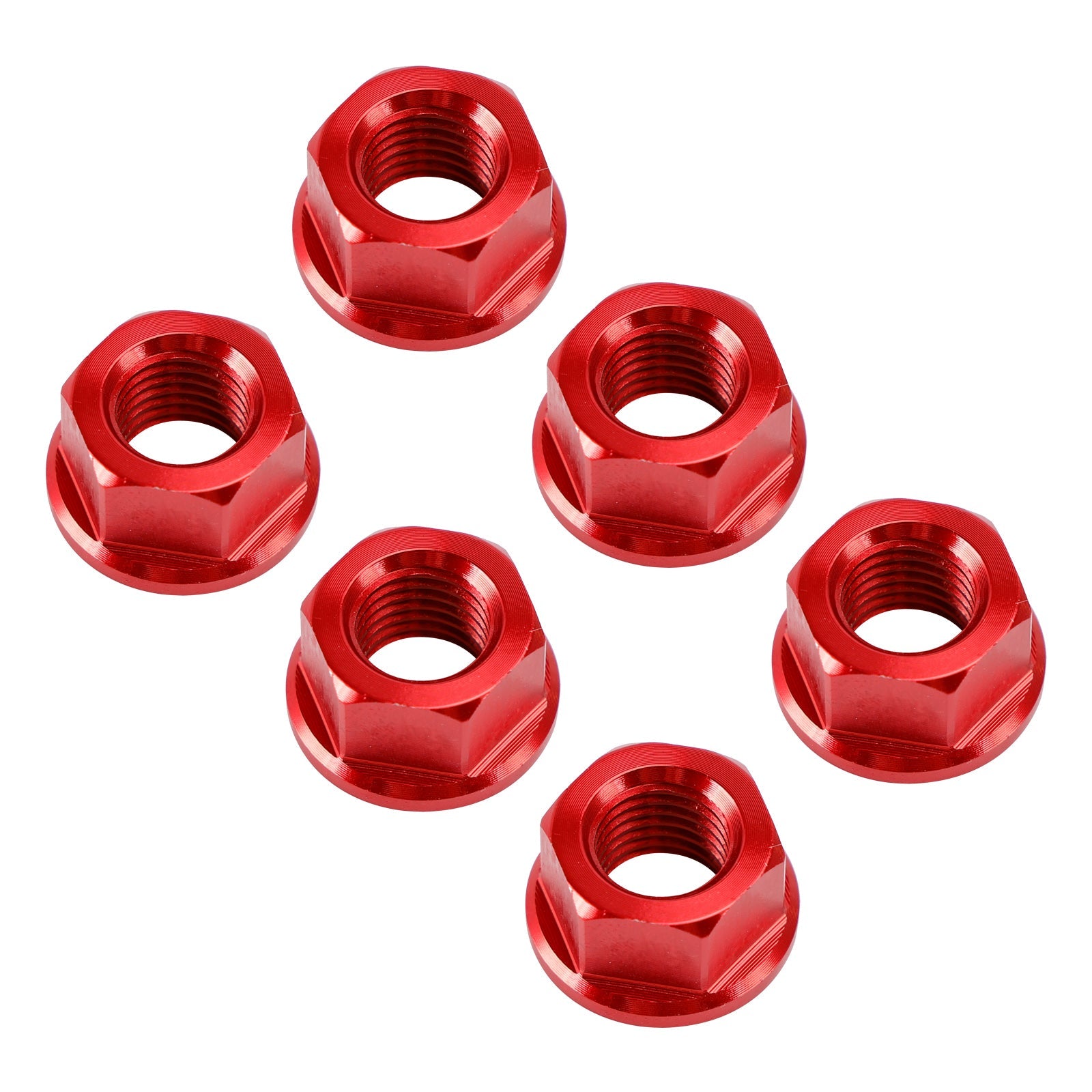 Kit Dado Corona M10x1.25 Rosso per Yamaha YZF-R1 98-14 R3 15-18 YZF-R6 03-21