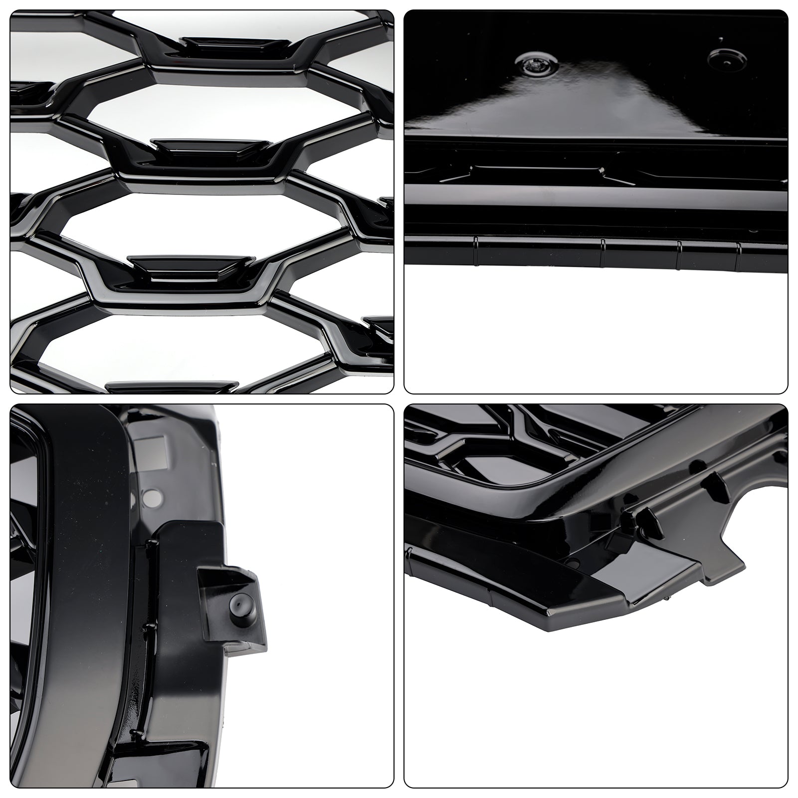 RSQ5 Style Front Honeycomb Mesh Grill Grille Pour Audi Q5 SQ5 2021-2025