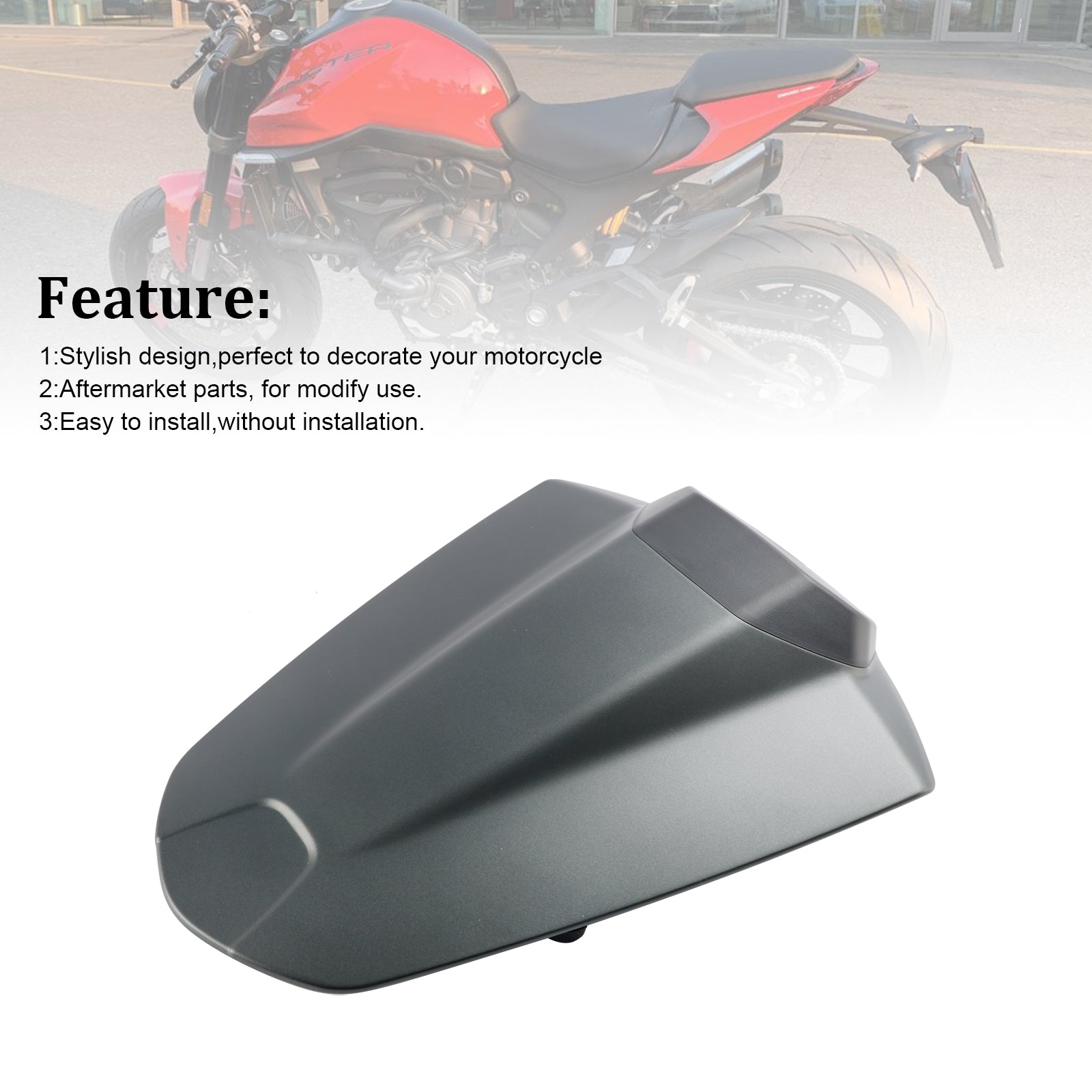 Capot de carénage de couvercle de siège arrière pour Ducati Monster 950 937 2021-2024