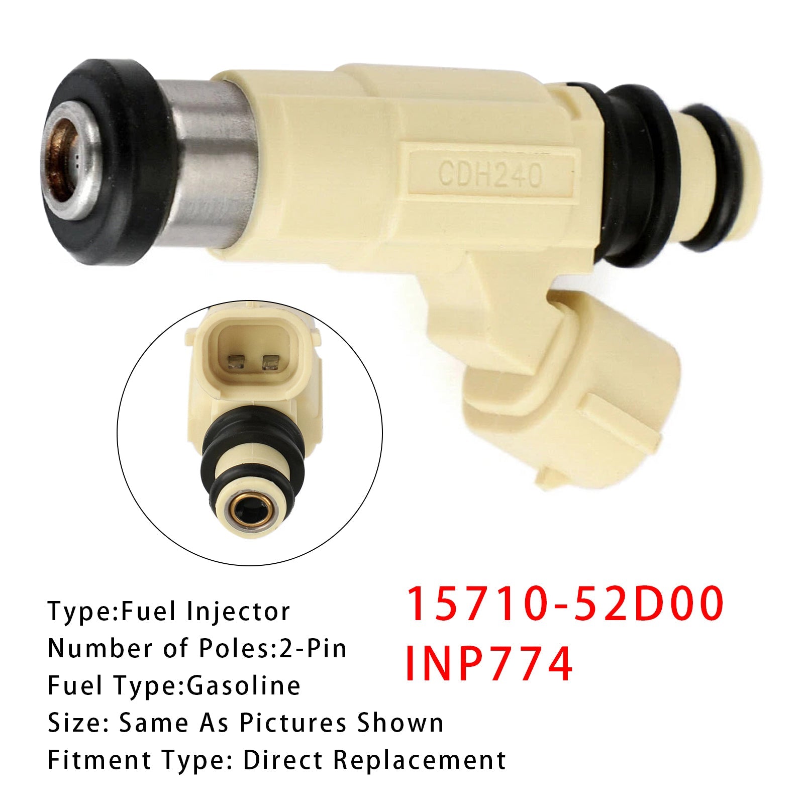 1x iniettore di carburante per Suzuki Grand Vitara XL-7 2.7L 01-06 15710-52D00 INP774