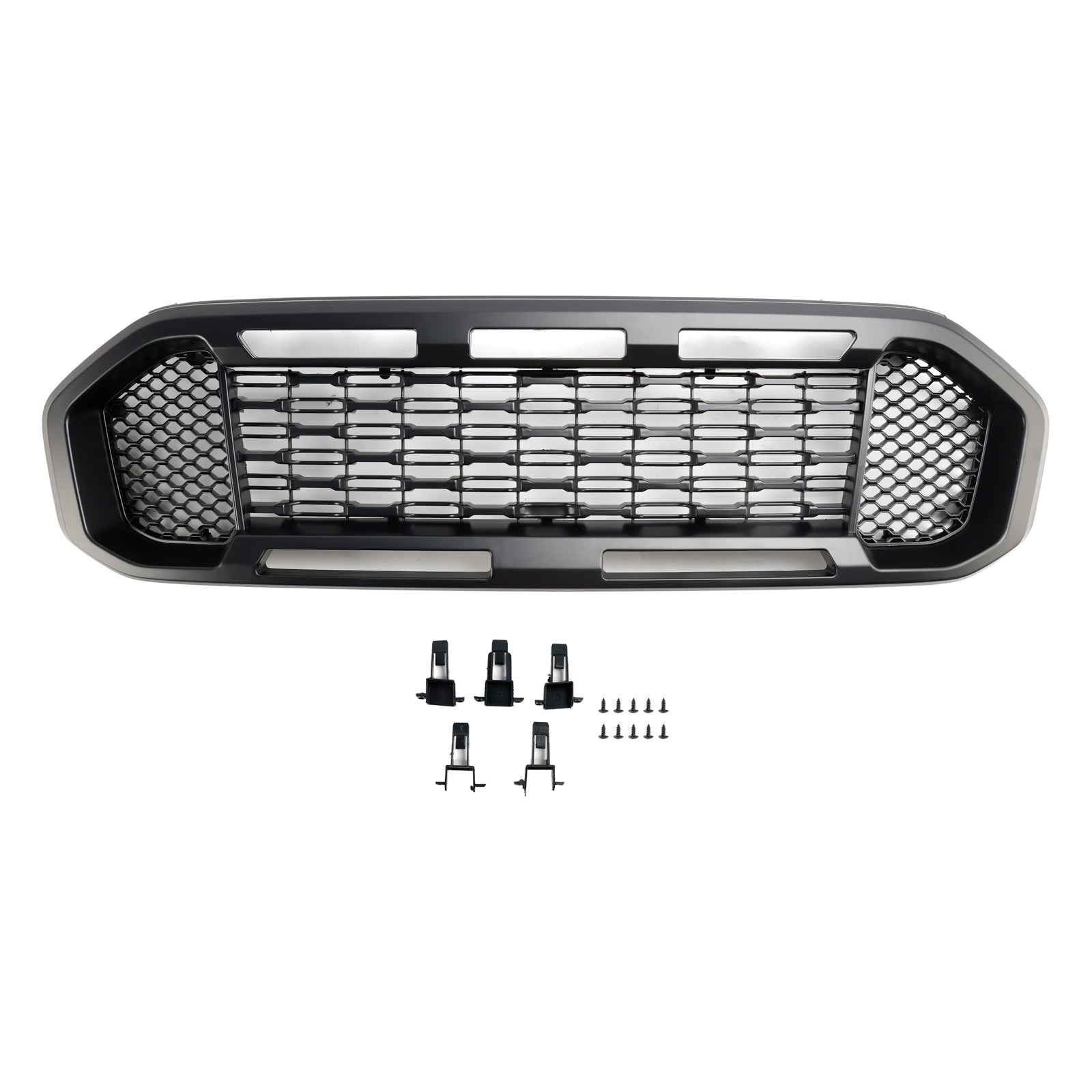 Musta etupuskurin säleikkö Ford Ranger T8 2019-2023