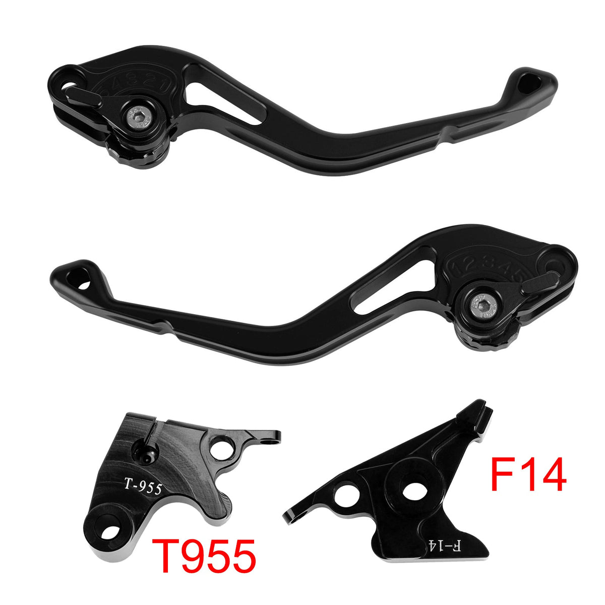 Nouveau levier de frein et d'embrayage court compatible avec DAYTONA 955i SRINT ST TT600 Noir
