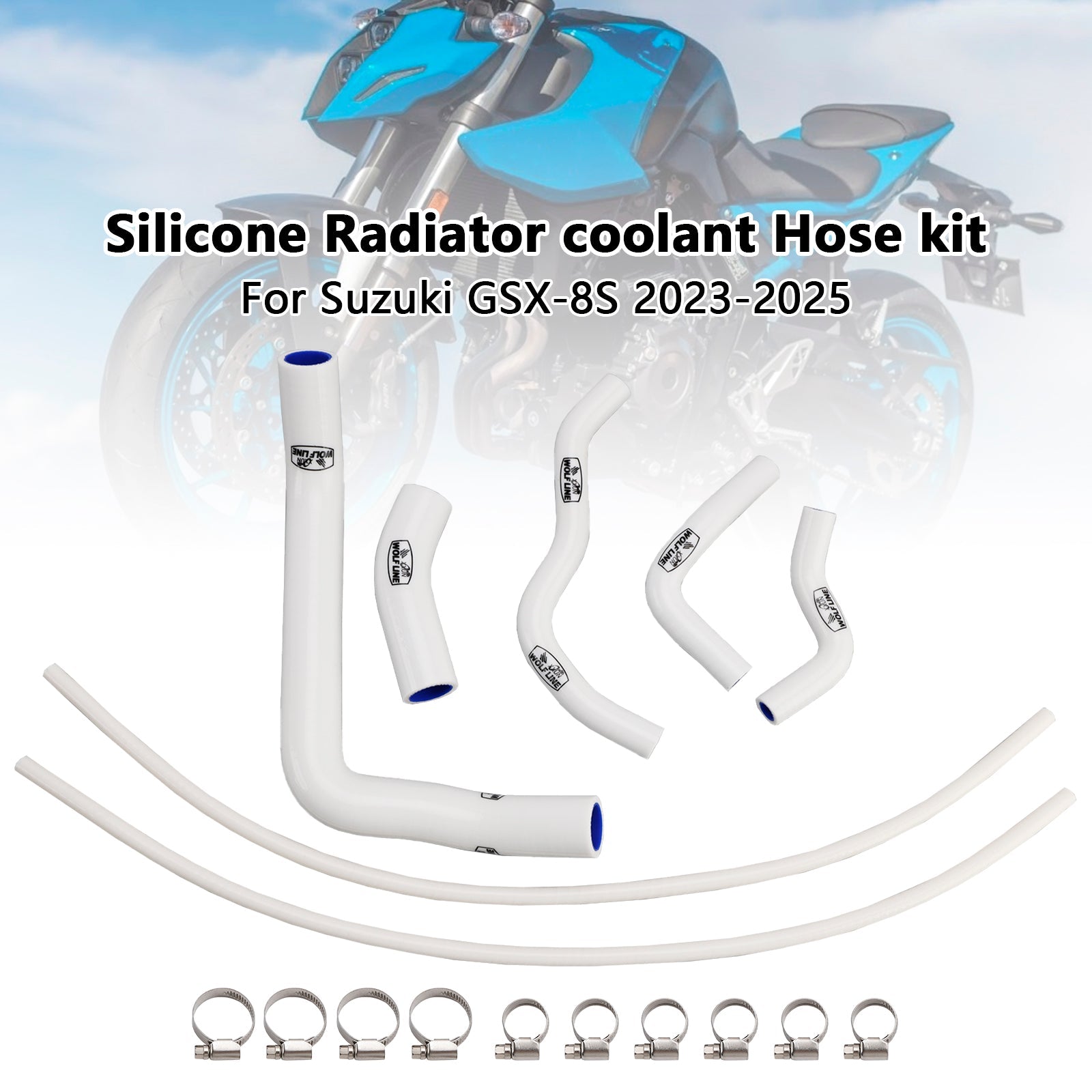 Durite de refroidissement en silicone pour radiateur Suzuki GSX-8S 2023-2025
