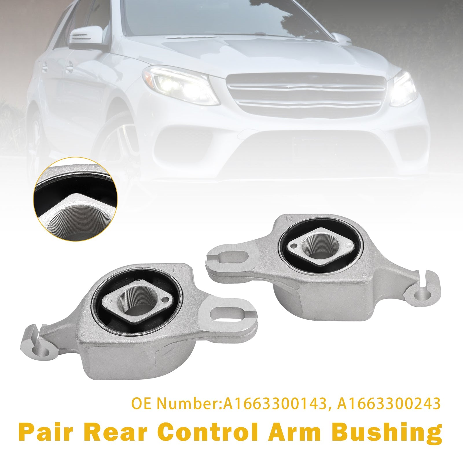 2x Takajoustinvarren holkit 1663300143 Mercedes-Benz GL350 ML250 GLE63 AMG
