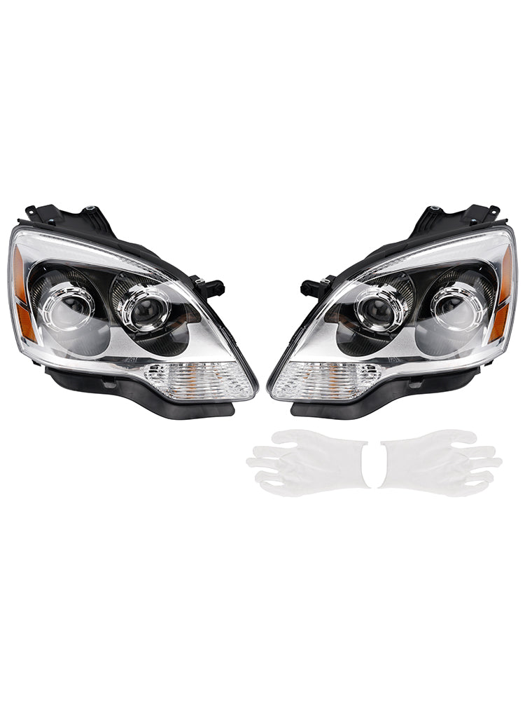 Phares HID gauche et droit pour GMC Acadia (2007-2012) - Références : 22938888 et 22938889