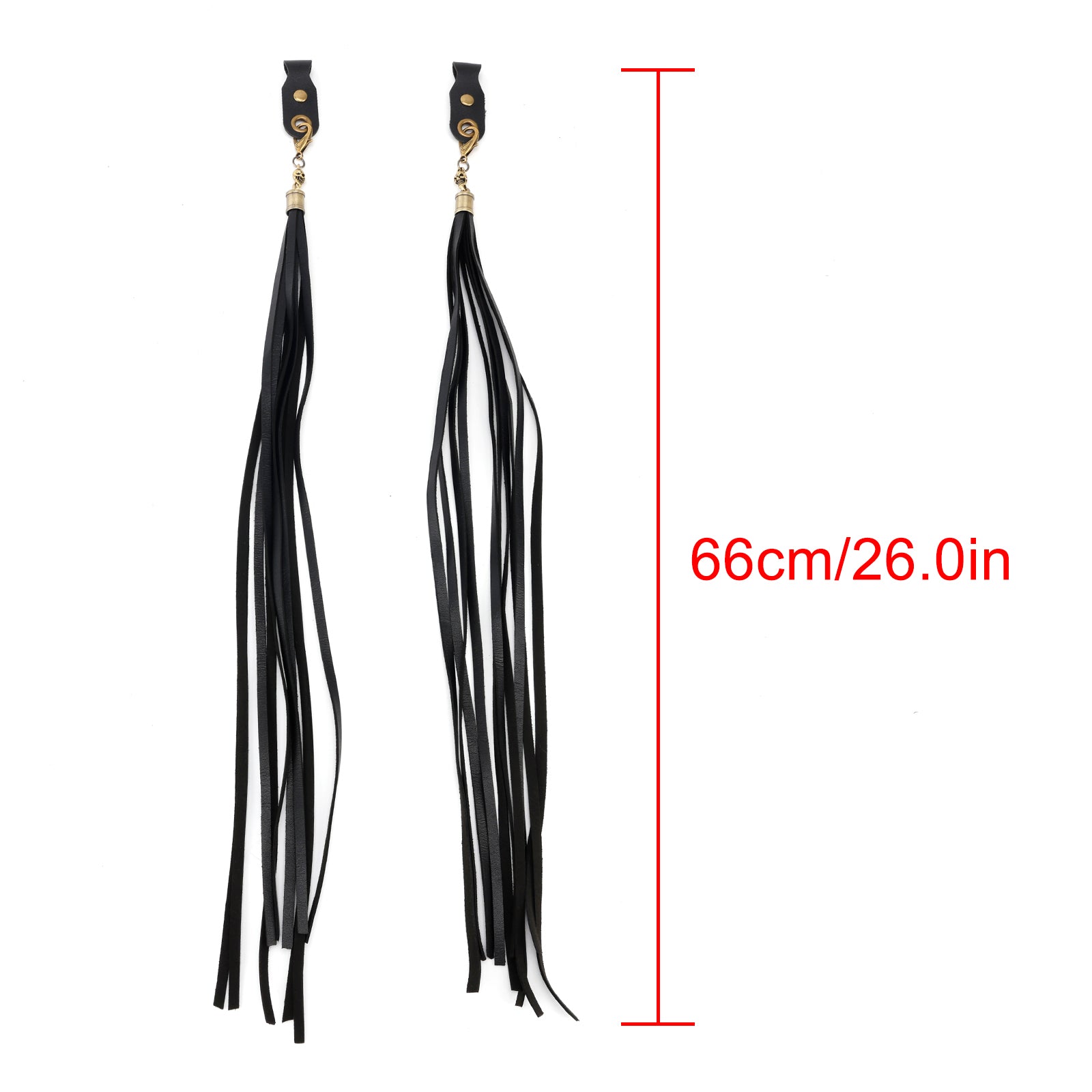 Décoration de poignée de frein à pompon noir pour guidon Dyna Road Glide Road King