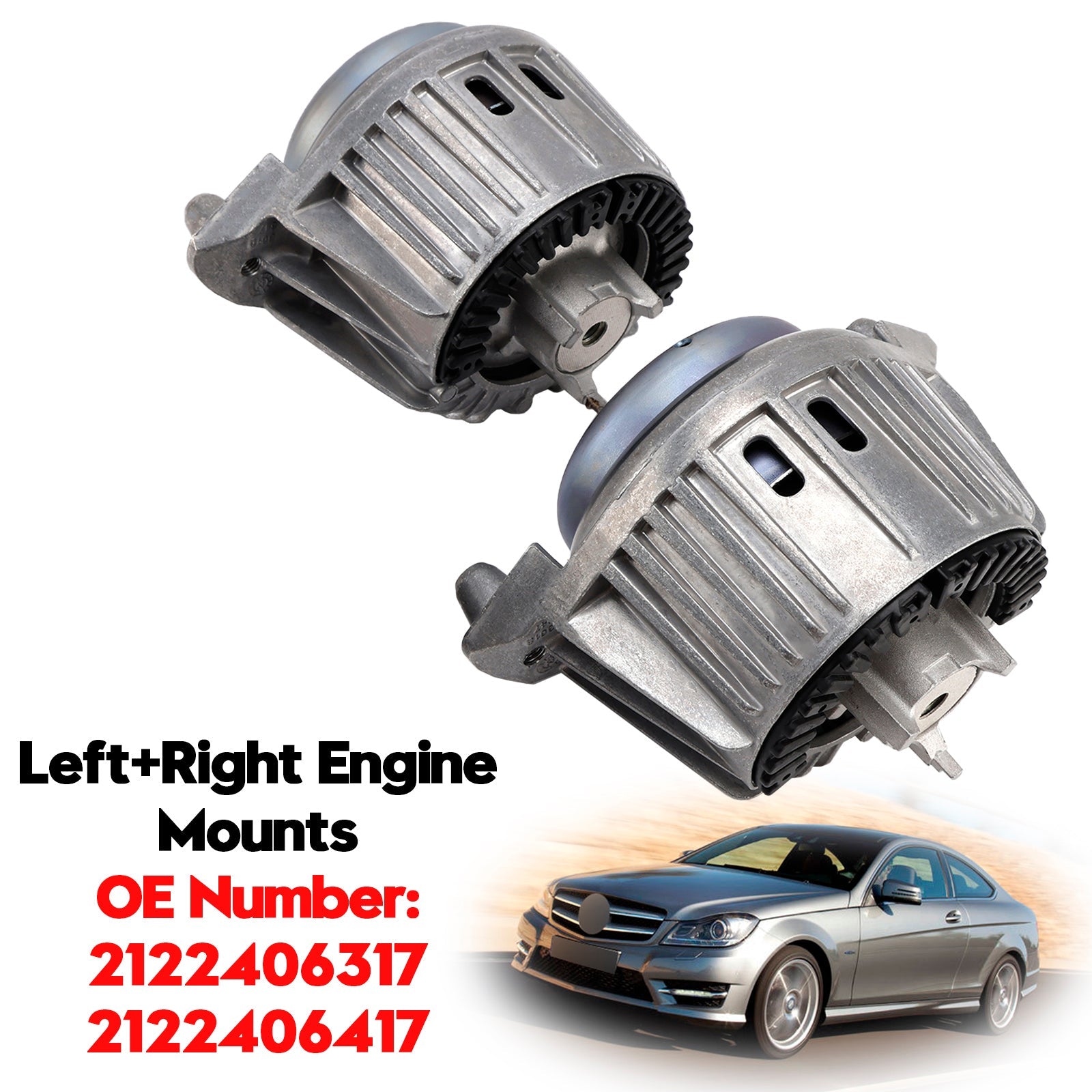 Supports moteur gauche et droit pour Mercedes-Benz CLS C218 2011-2017 2122406317 2122406417
