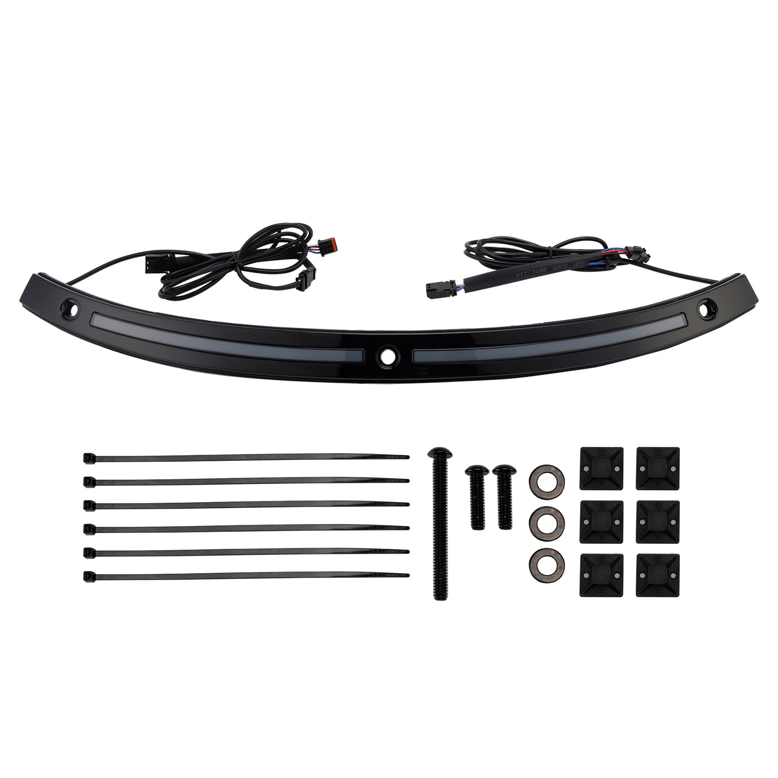 Garniture de pare-brise avec clignotants à LED pour Touring Electra Glide Street Glide Ultra Limited 2014+