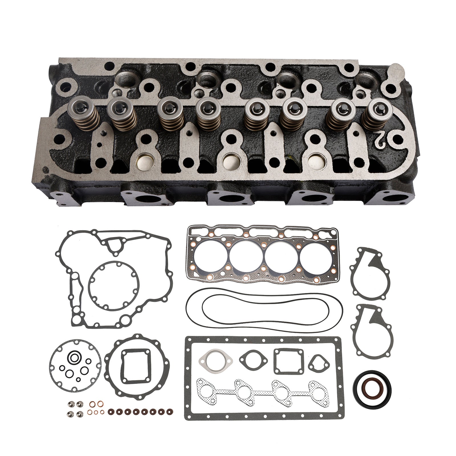 Testata completa + kit guarnizioni per Kubota V1505 V1505D 1G091-03044