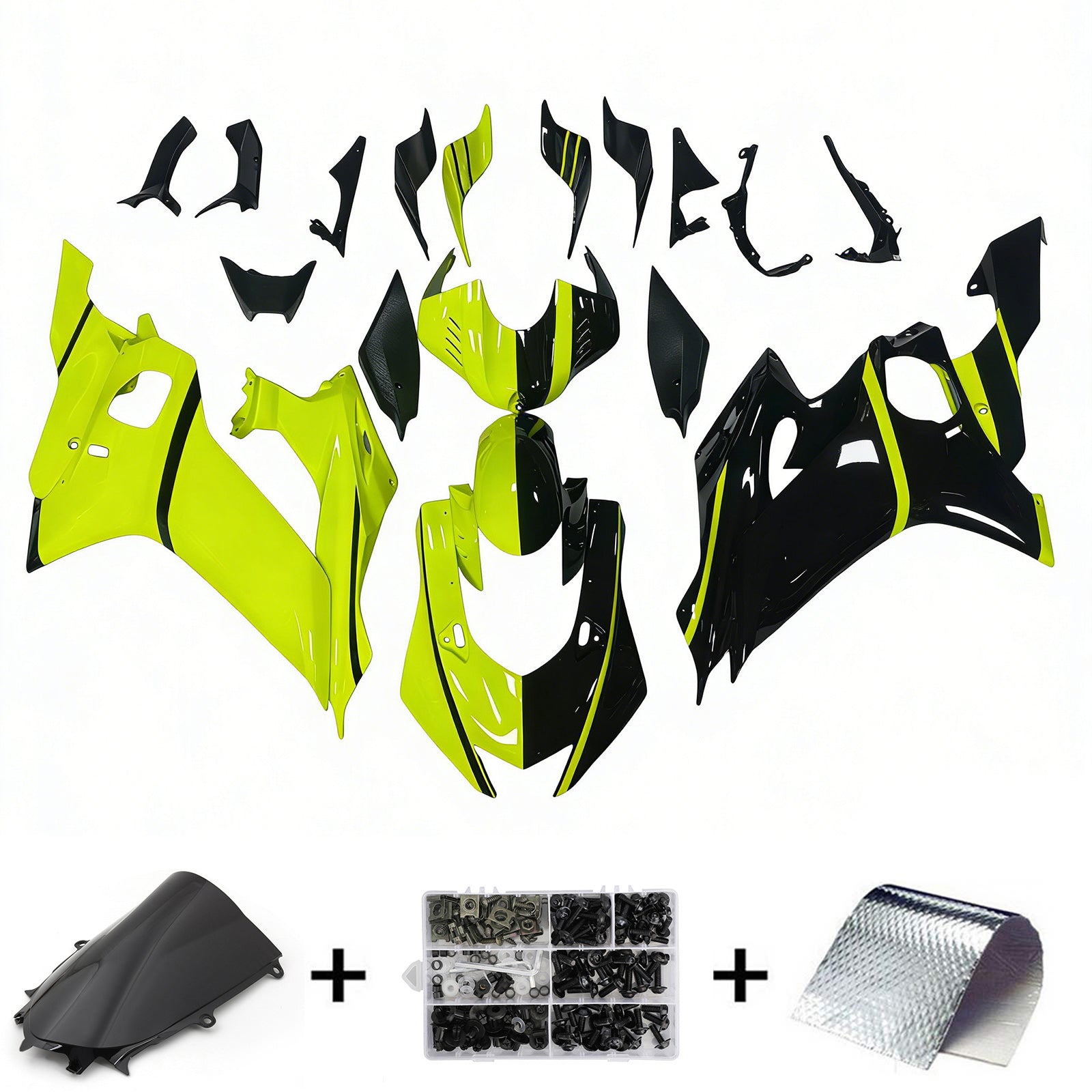 Kit de carénage en plastique ABS injecté compatible avec Yamaha YZF-R6 2017-2023