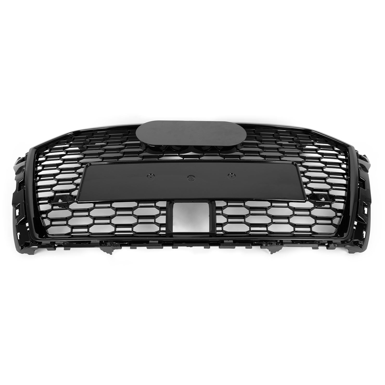 Grille avant style nid d'abeille RS3 pour Audi A3 S3 2017-2019 avec ACC, noir brillant.