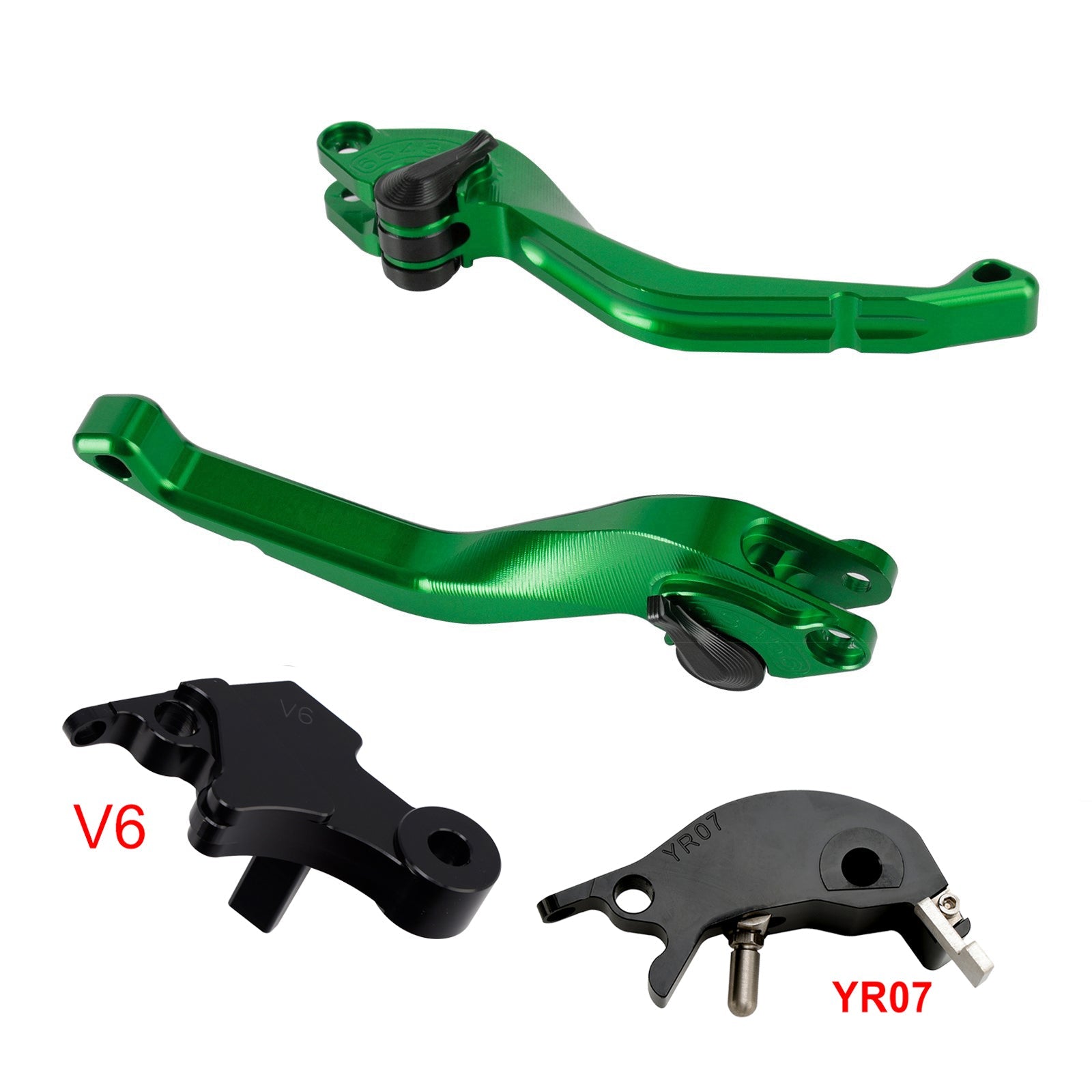 Levier de frein et d'embrayage court CNC compatible avec YAMAHA XSR900 XSR900GP MT-09 MT-09SP 24-25