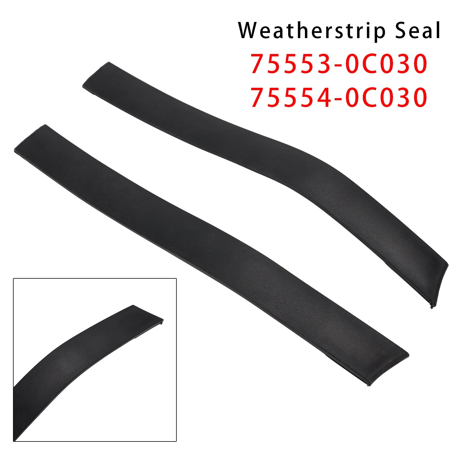 Moulures de toit arrière gauche et droite pour Toyota Tundra Crewmax 4 portes (2007-2021).