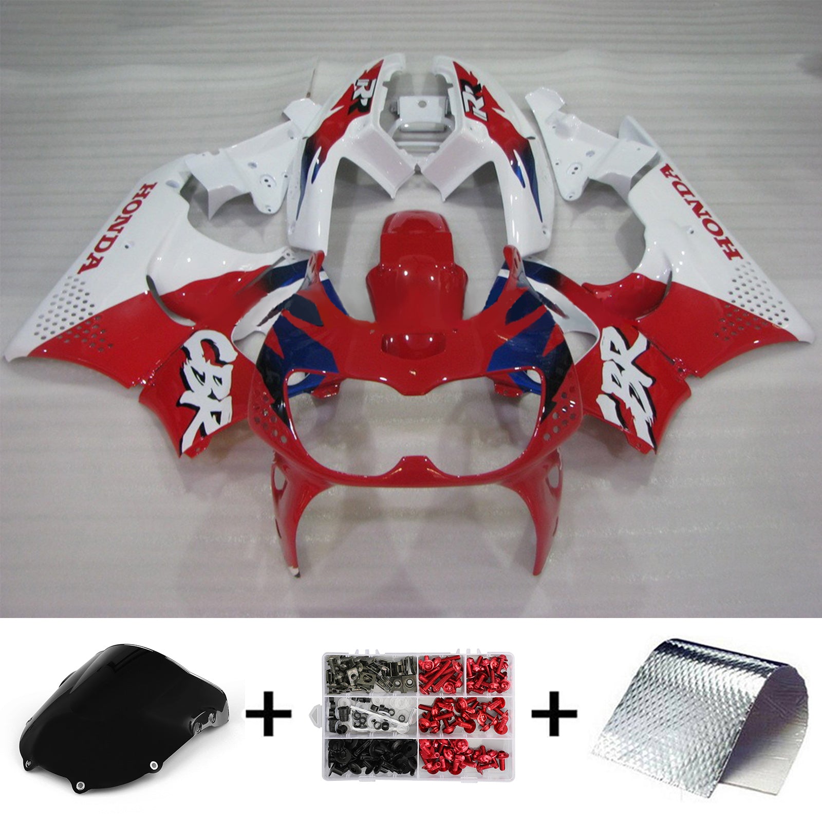 1994-1995 Honda CBR900RR 893 Kit de carénage injection de carrosserie en plastique Abs