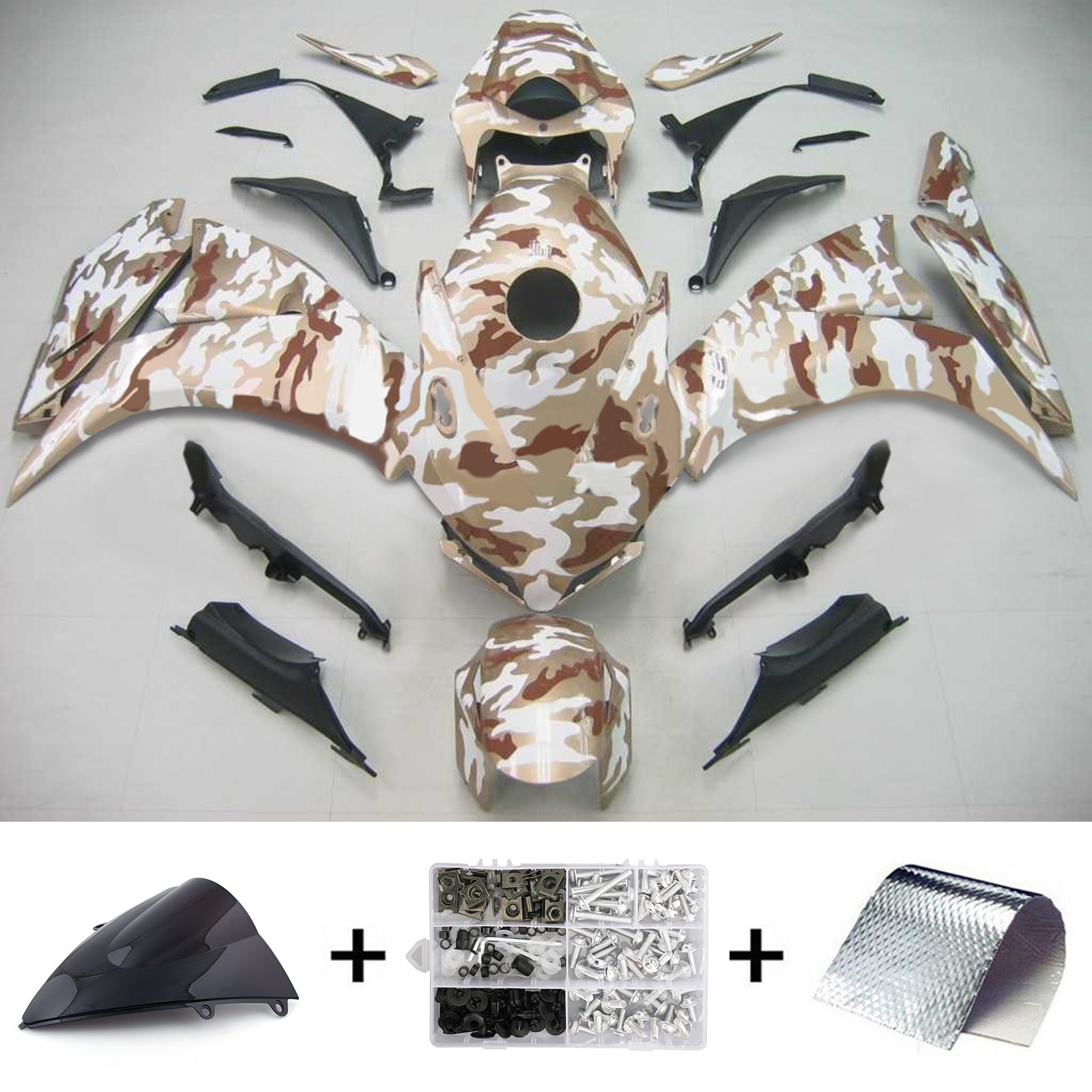 Kit de carénage par injection, carrosserie en plastique ABS pour Honda CBR1000RR 2012-2016