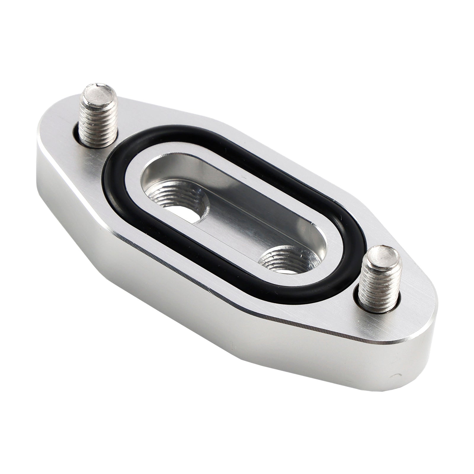 Adaptateur de conduite d'alimentation d'huile Twin Turbo double 1/8"" NPT pour LS1 LSX LS3 LS2 LQ4