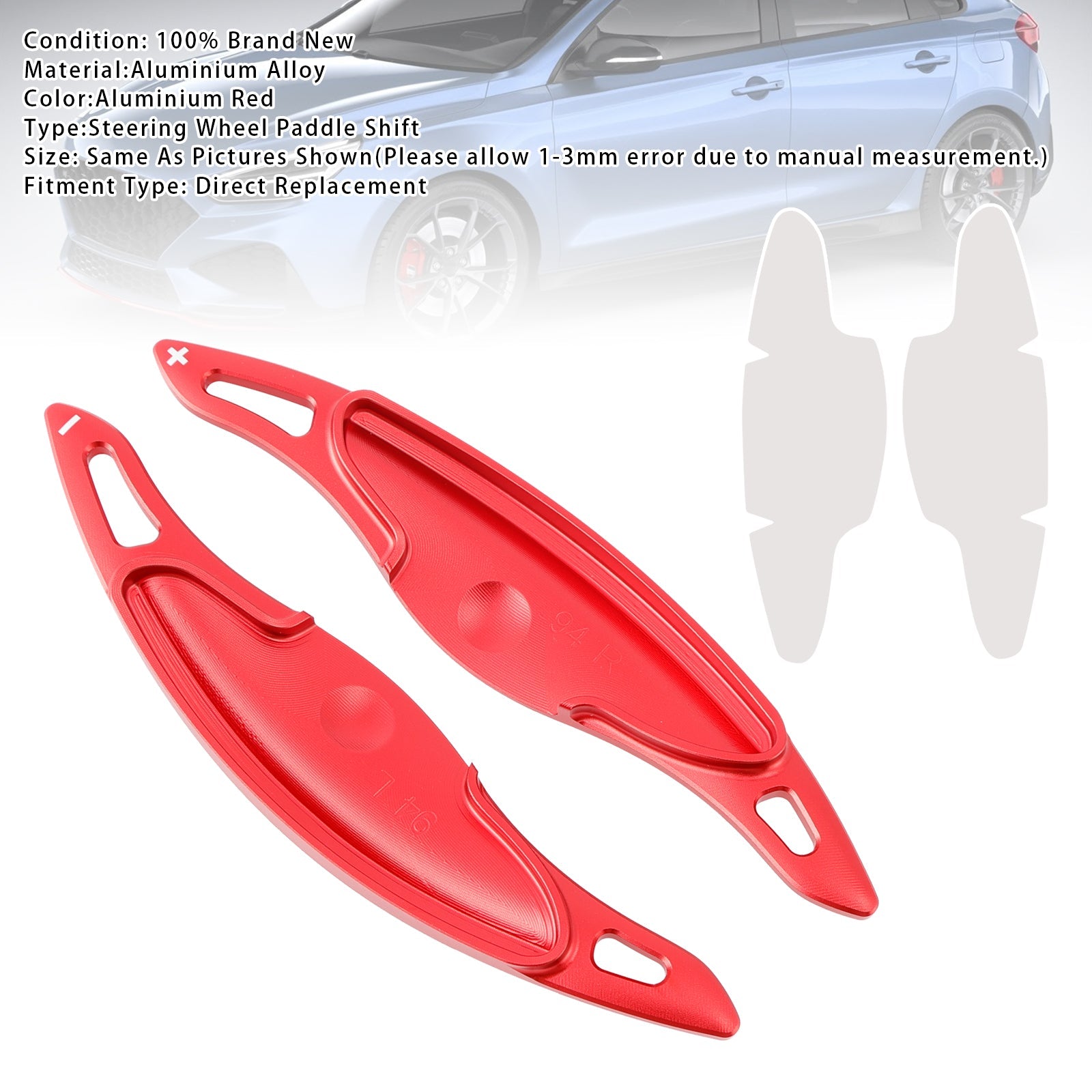 Extension de palettes de changement de vitesse au volant pour Hyundai Elantra i30 en aluminium