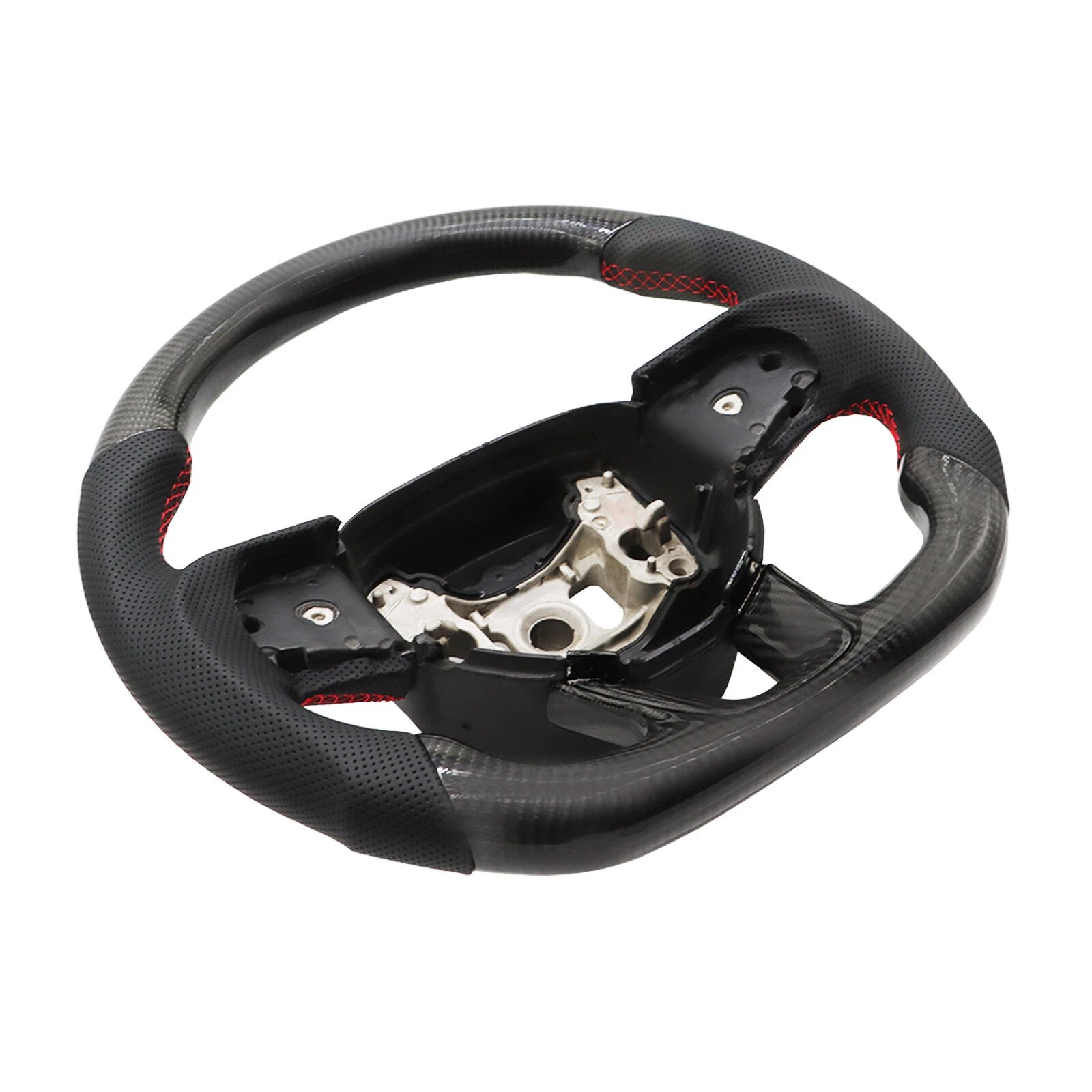 Volante riscaldato in fibra di carbonio per Dodge Challenger 2015-2023