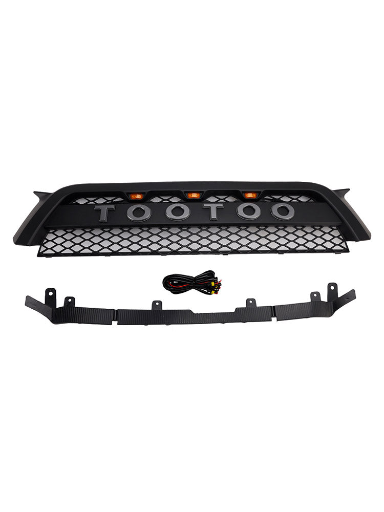 Griglia per paraurti anteriore TRD Pro Style per Toyota 4Runner 2010-2013, nero opaco