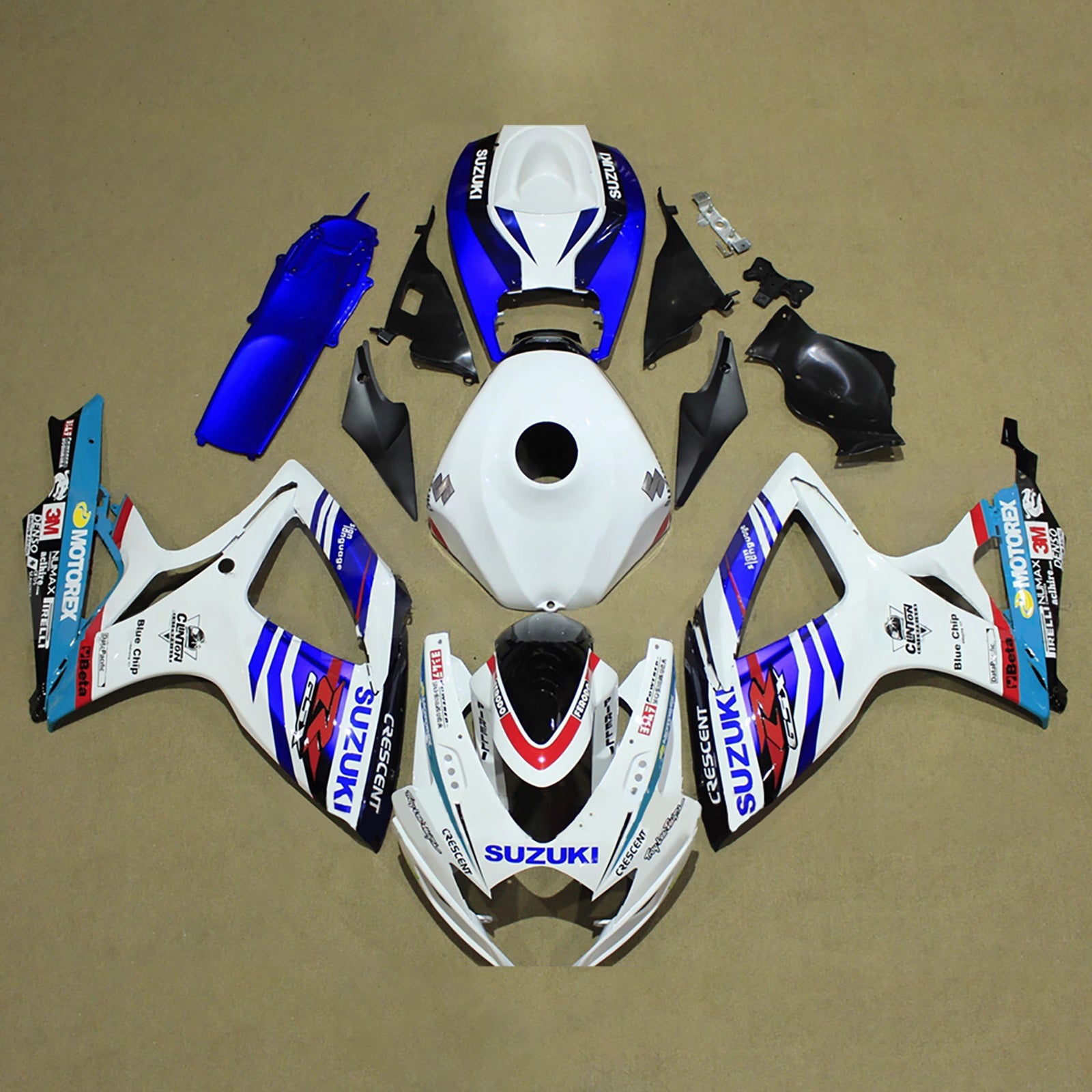 Kit de carénage injecté en plastique ABS pour Suzuki GSXR 600/750 2006-2007 K6