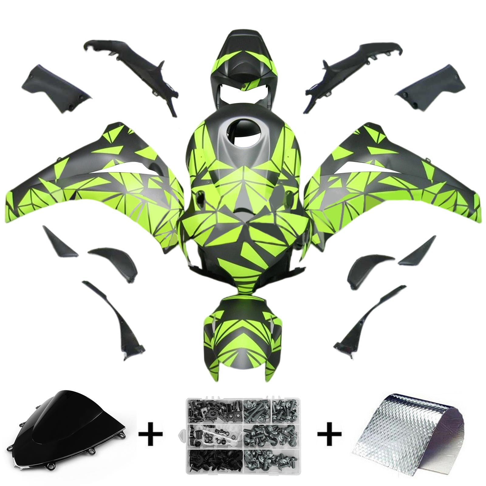 Kit de carénage injecté en plastique ABS pour Honda CBR1000RR 2008-2011