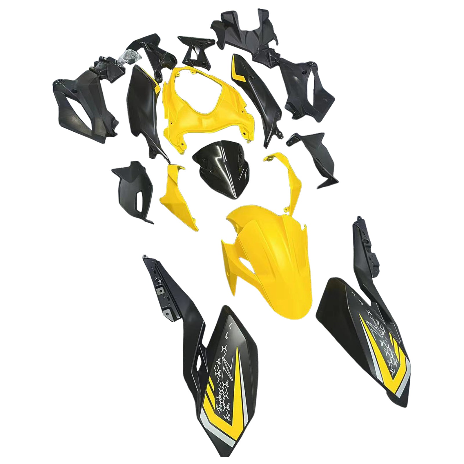 Kit de carénage en plastique ABS injecté compatible avec Kawasaki Z400 2018-2024
