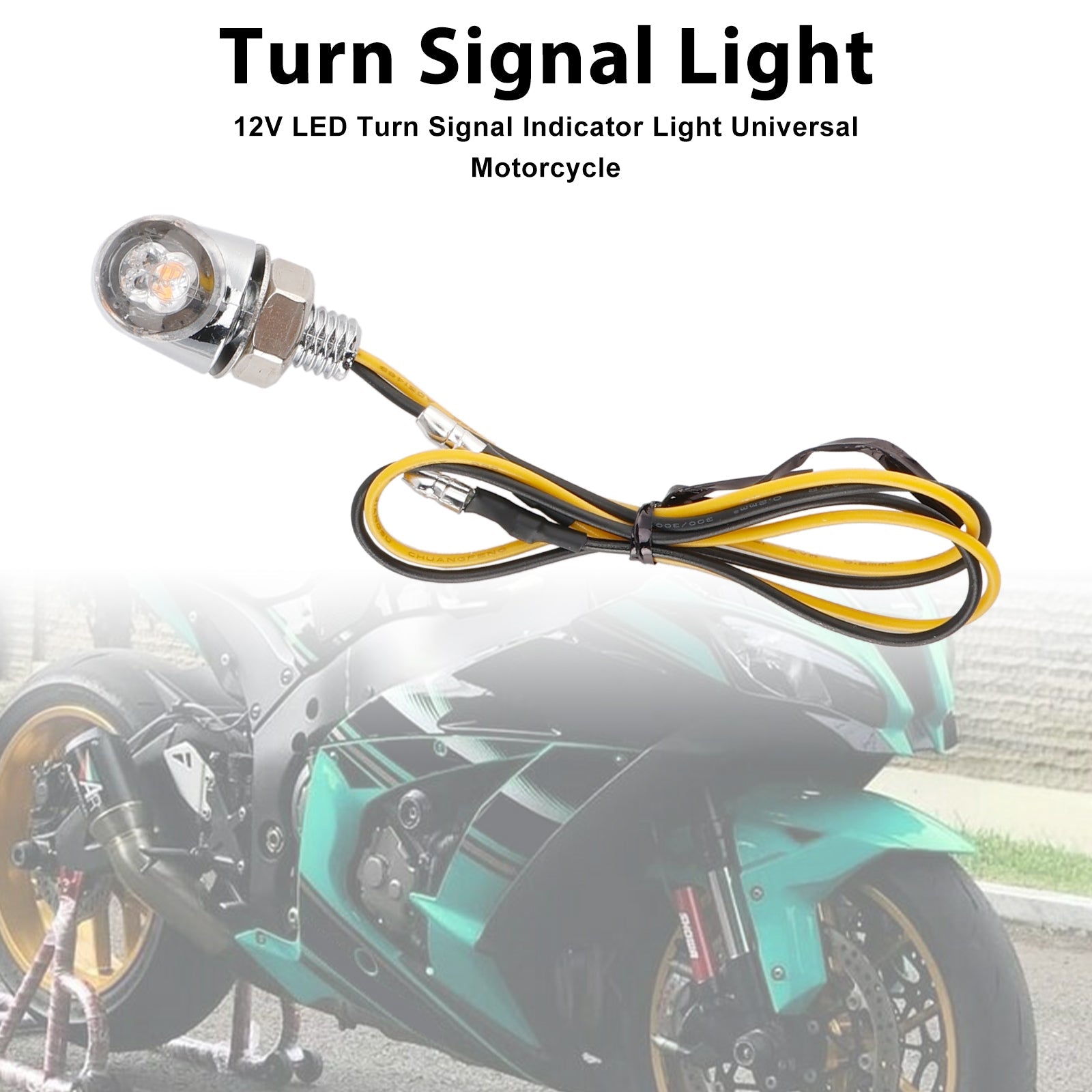 LED migający 12 V 8 mm Universal dla motocykla Hondy