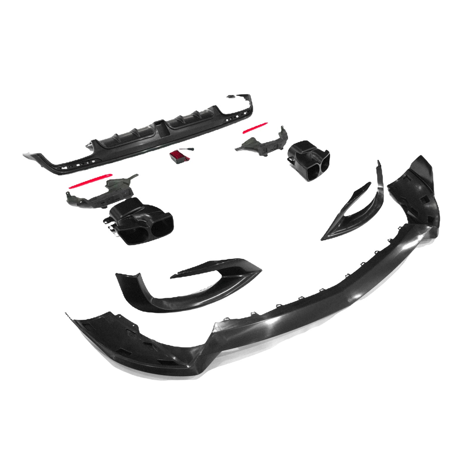 Kit carrosserie B700 pour pare-chocs avant compatible avec Mercedes-Benz Classe S W222 S500 S600 (2014-2017).