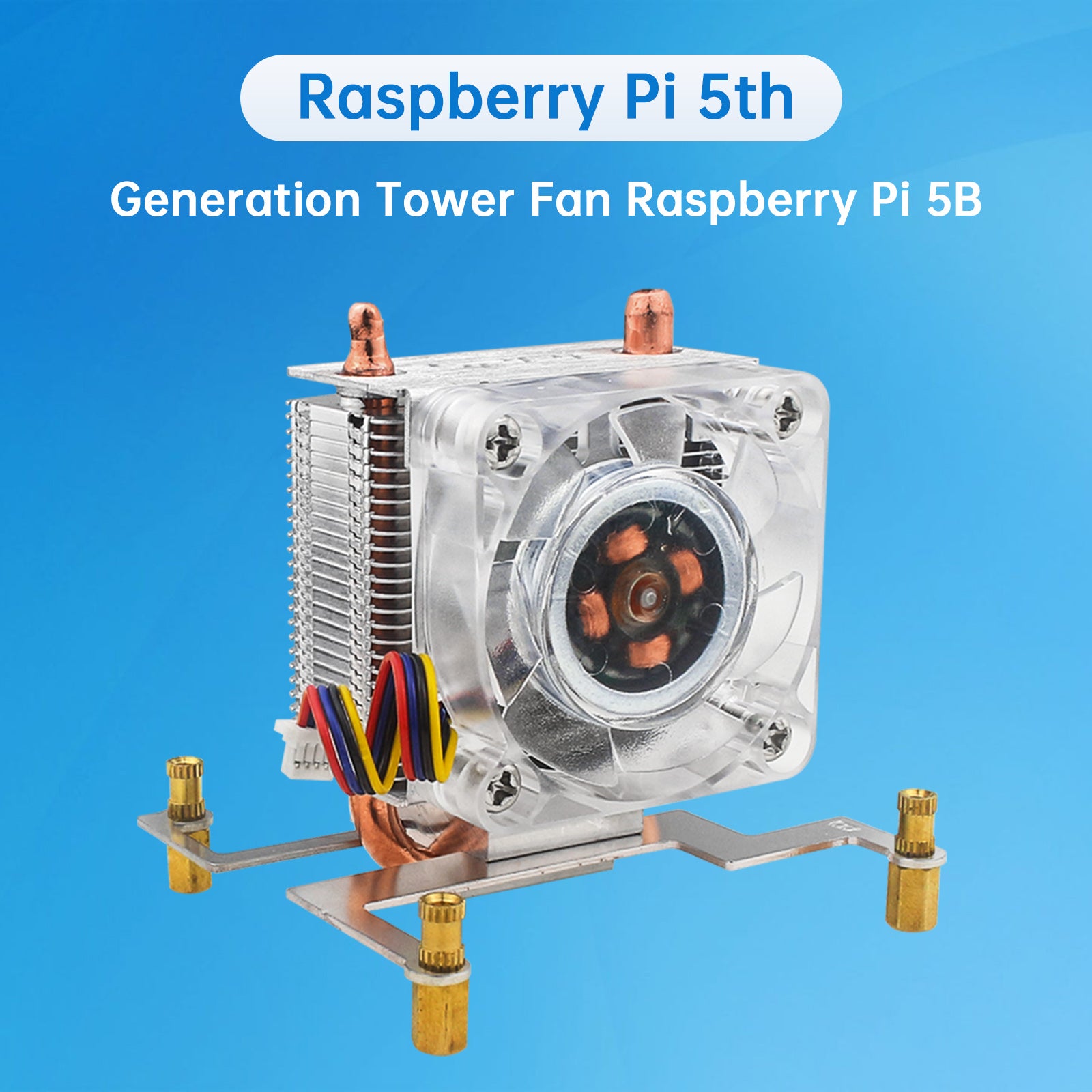 Ventilateur tour Raspberry Pi 5B Radiateur tour Raspberry Ice Radiateur de refroidissement Pi5 ICE