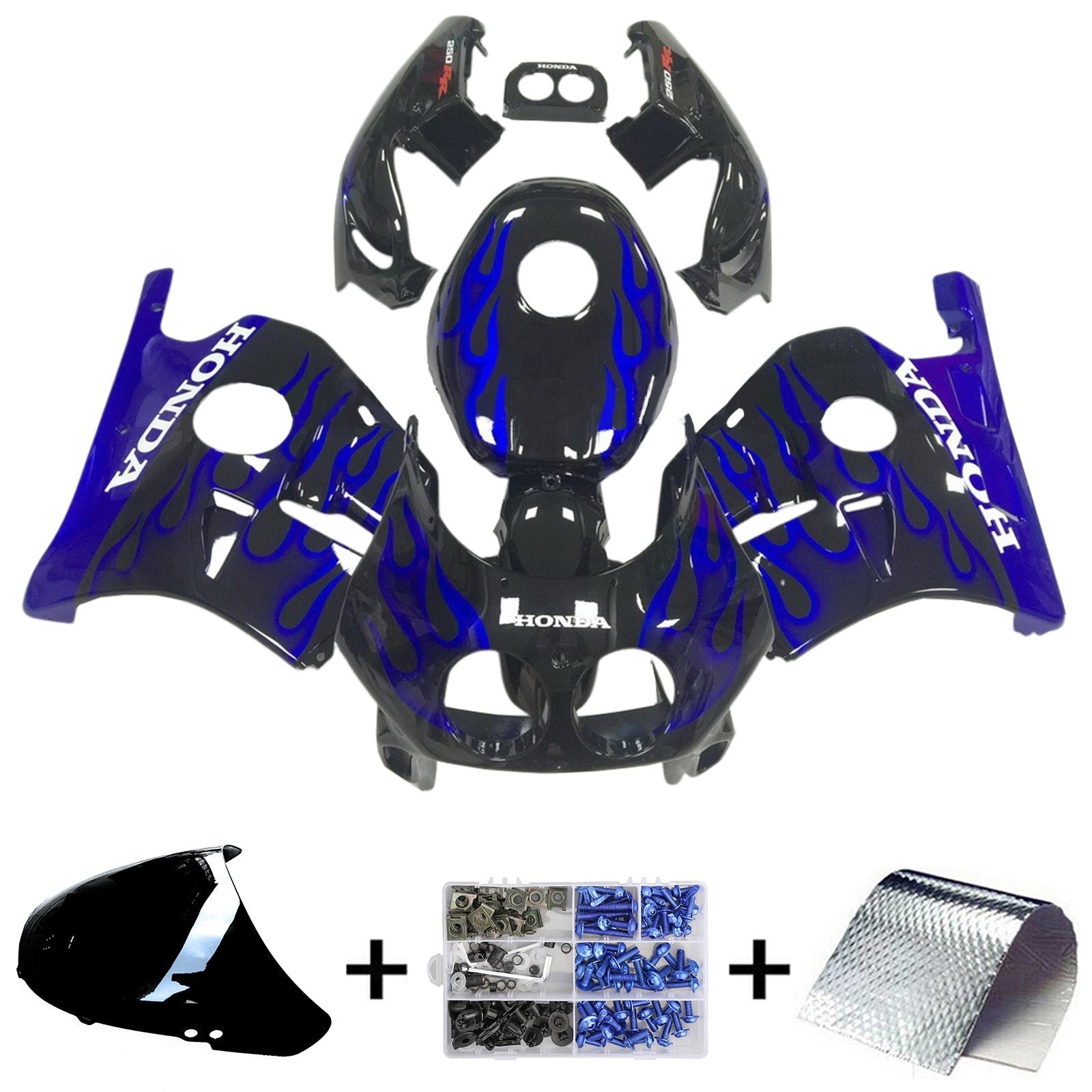 1990-1998 Honda CBR250RR MC22 Kit carenatura iniezione Carrozzeria in plastica ABS