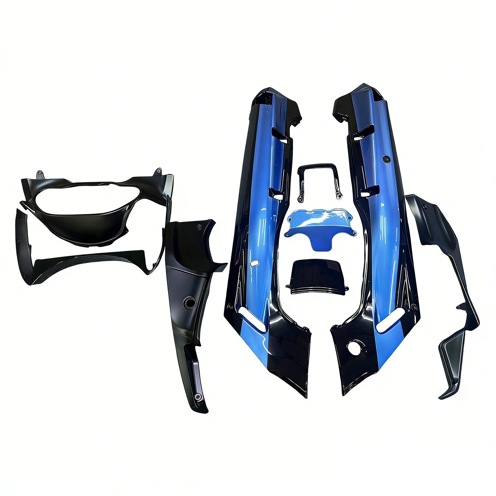 Kit de carénage en plastique ABS injecté compatible avec Kawasaki ZZR400 1993-2007 ZZR600 1998-2003