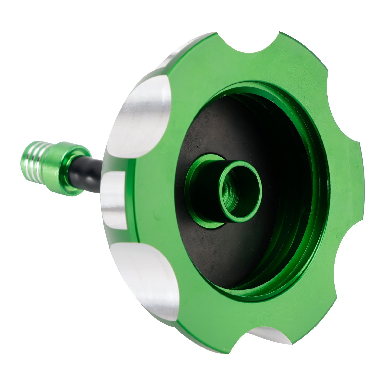 Bouchon de réservoir d'essence en aluminium avec évent, vert, pour Kawasaki KX65 KX85 KX100 KX125 2000-2013
