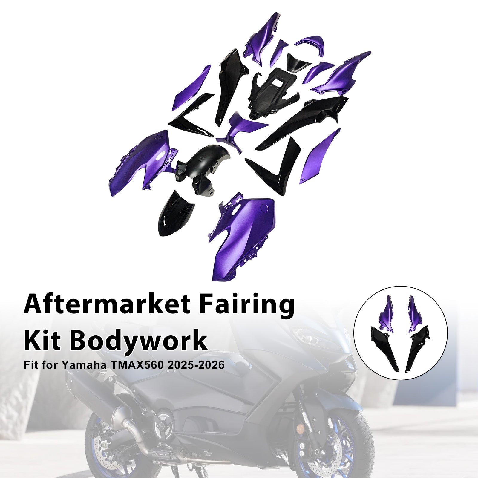 Kit de carénage d'injection pour Yamaha TMAX560 (2025-2026)