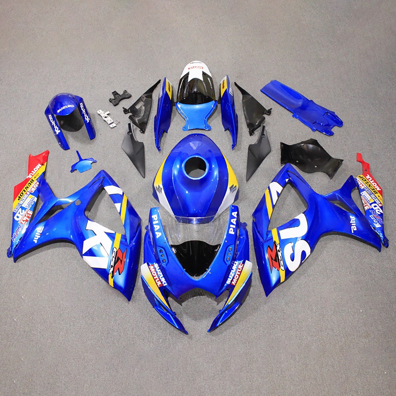 Kit de carénage injecté en plastique ABS pour Suzuki GSXR 600/750 2006-2007 K6