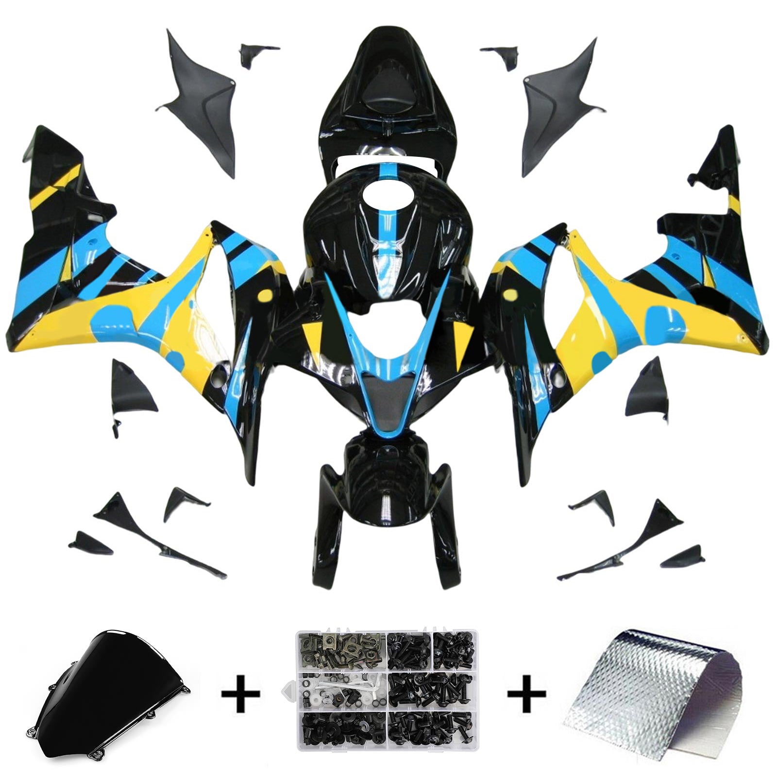 Kit de carénage à injection en plastique ABS pour Honda CBR600RR 2007-2008 F5