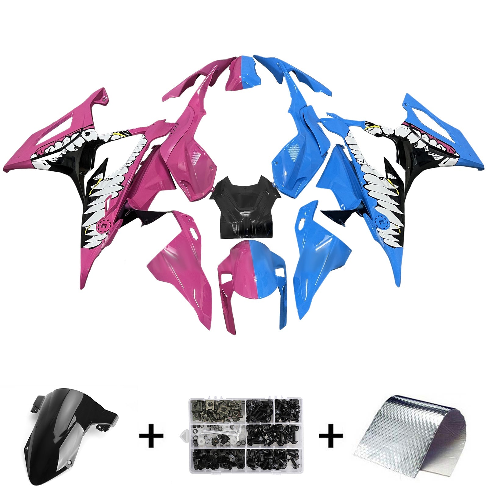 Kit de carénage d'injection pour BMW M1000RR S1000RR 2019-2022 Carrosserie Plastique ABS