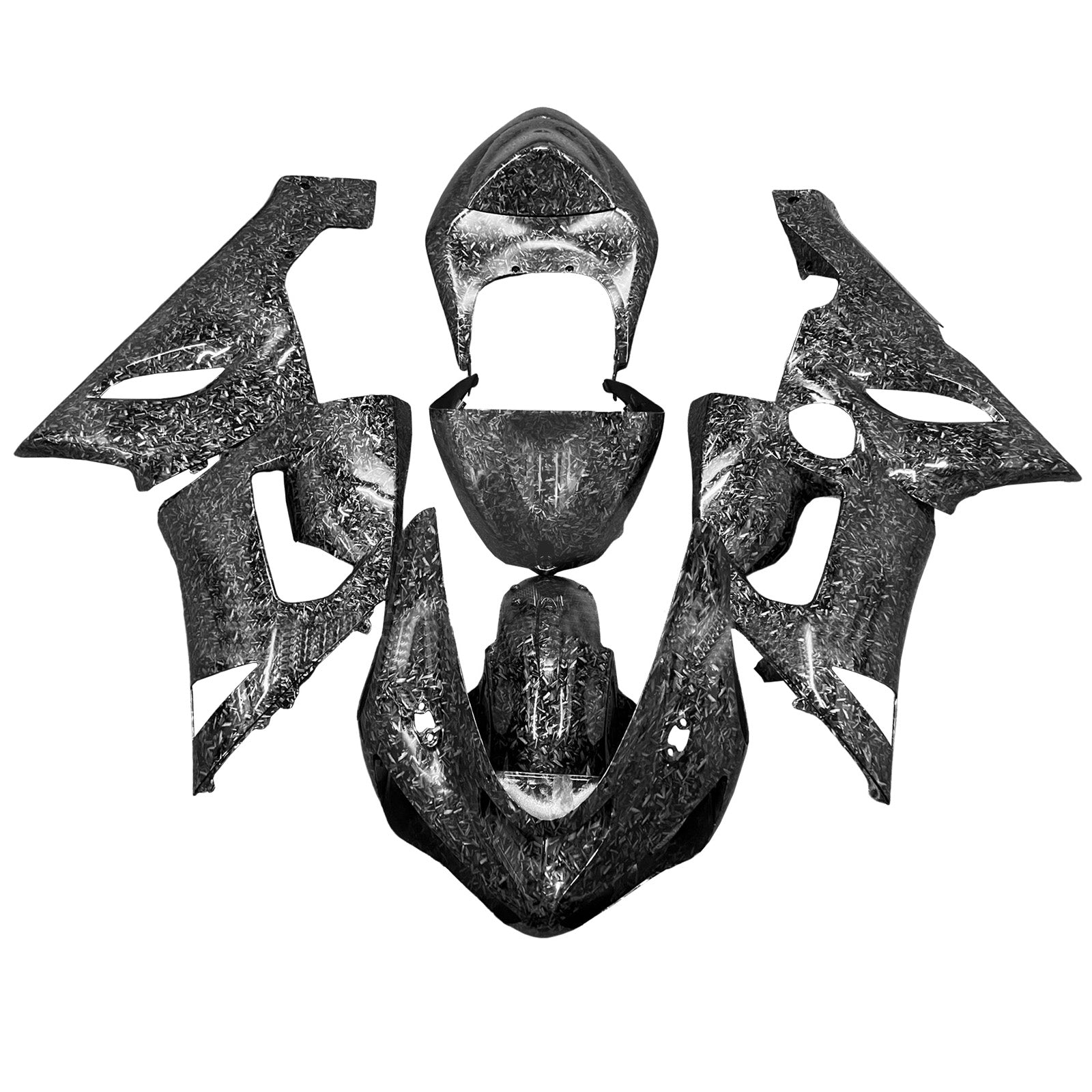 Kit de carénage par injection, carrosserie en plastique ABS pour Kawasaki ZX6R 636 2005-2006