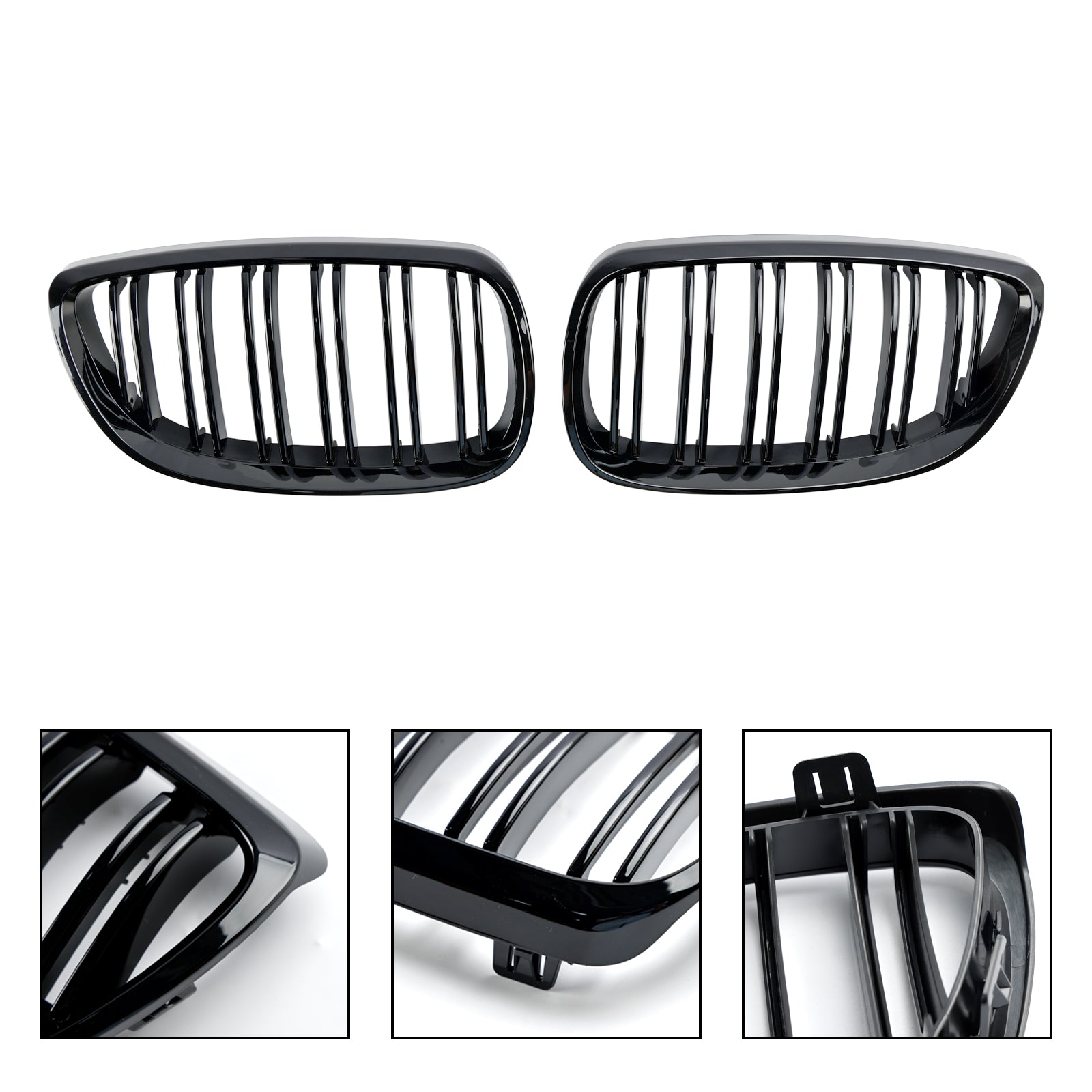 Grille de calandre avant noire brillante pour BMW Série 3 M3 (E92/E93) 2008-2013