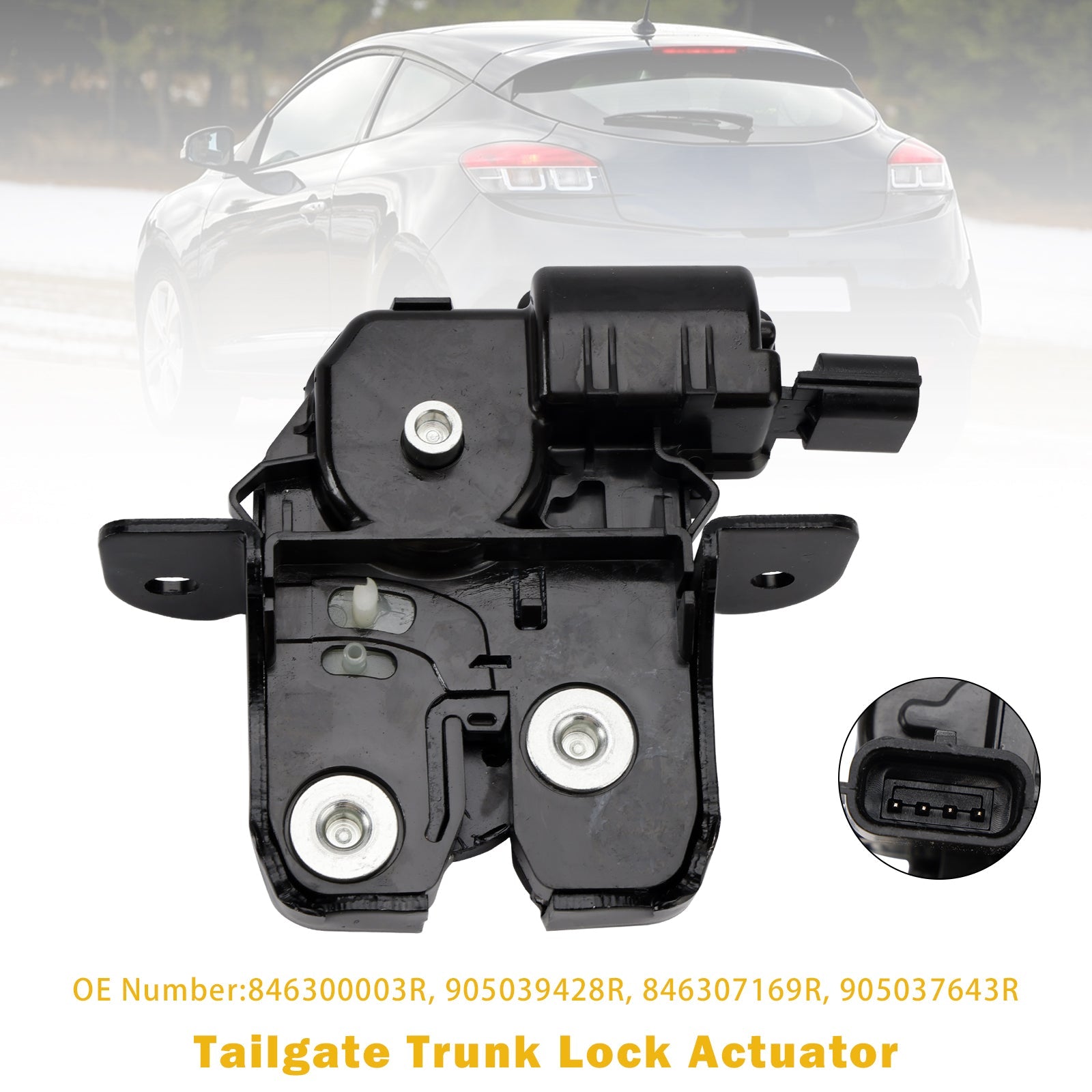 Attuatore serratura portellone posteriore 905039428R per Renault Twingo II e Megane III