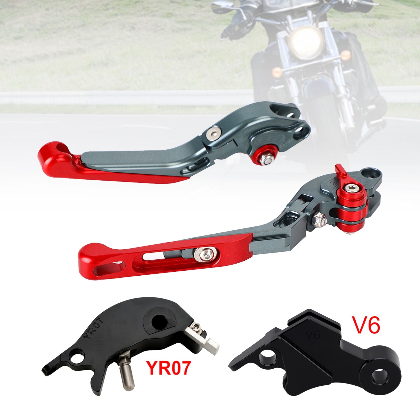 Levier de frein et d'embrayage réglable compatible avec YAMAHA XSR900 XSR900GP MT-09 2024-2025