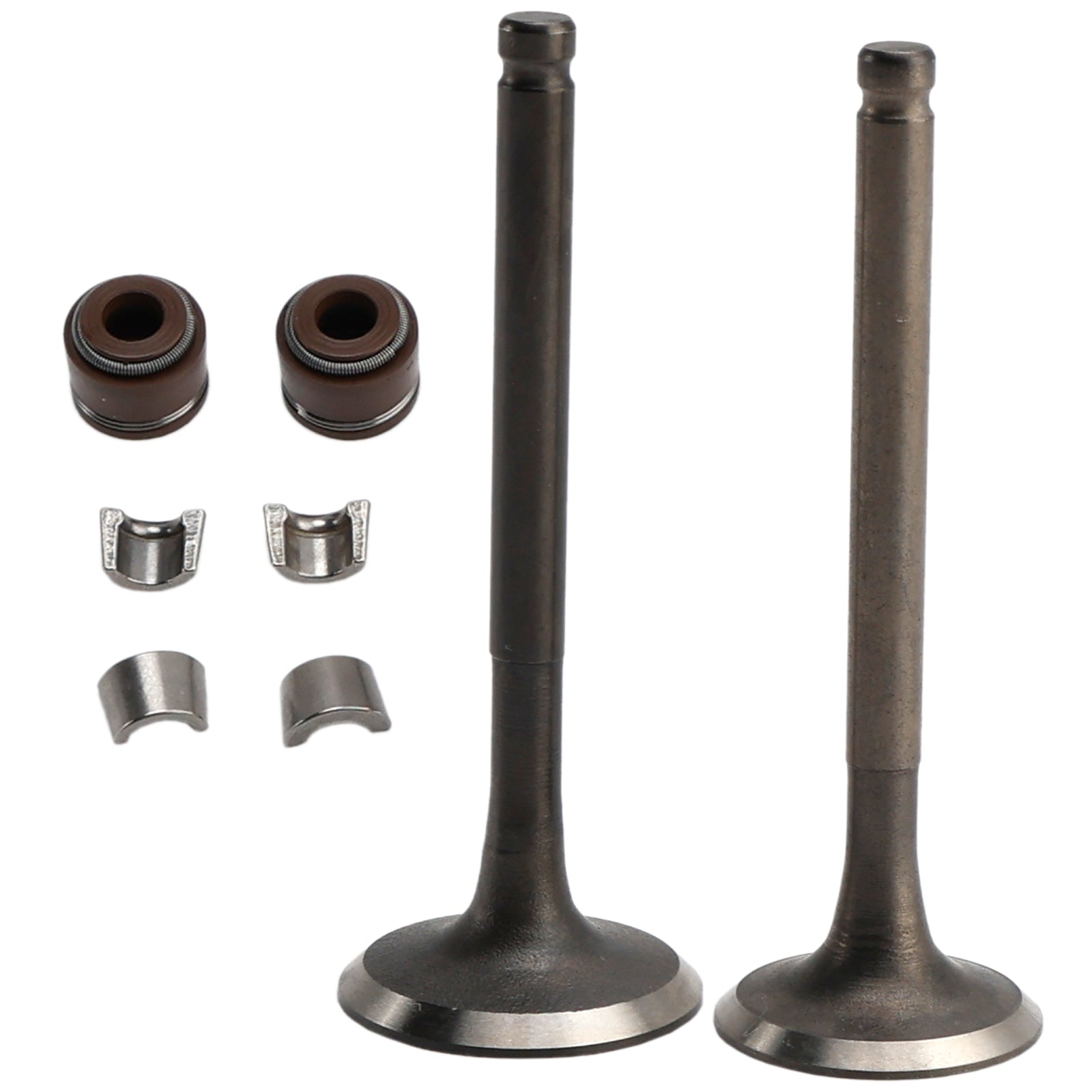 Kit de soupapes d'admission et d'échappement 65 mm pour GY6 125cc Baotian Benzhou Rex Znen Lifan 125