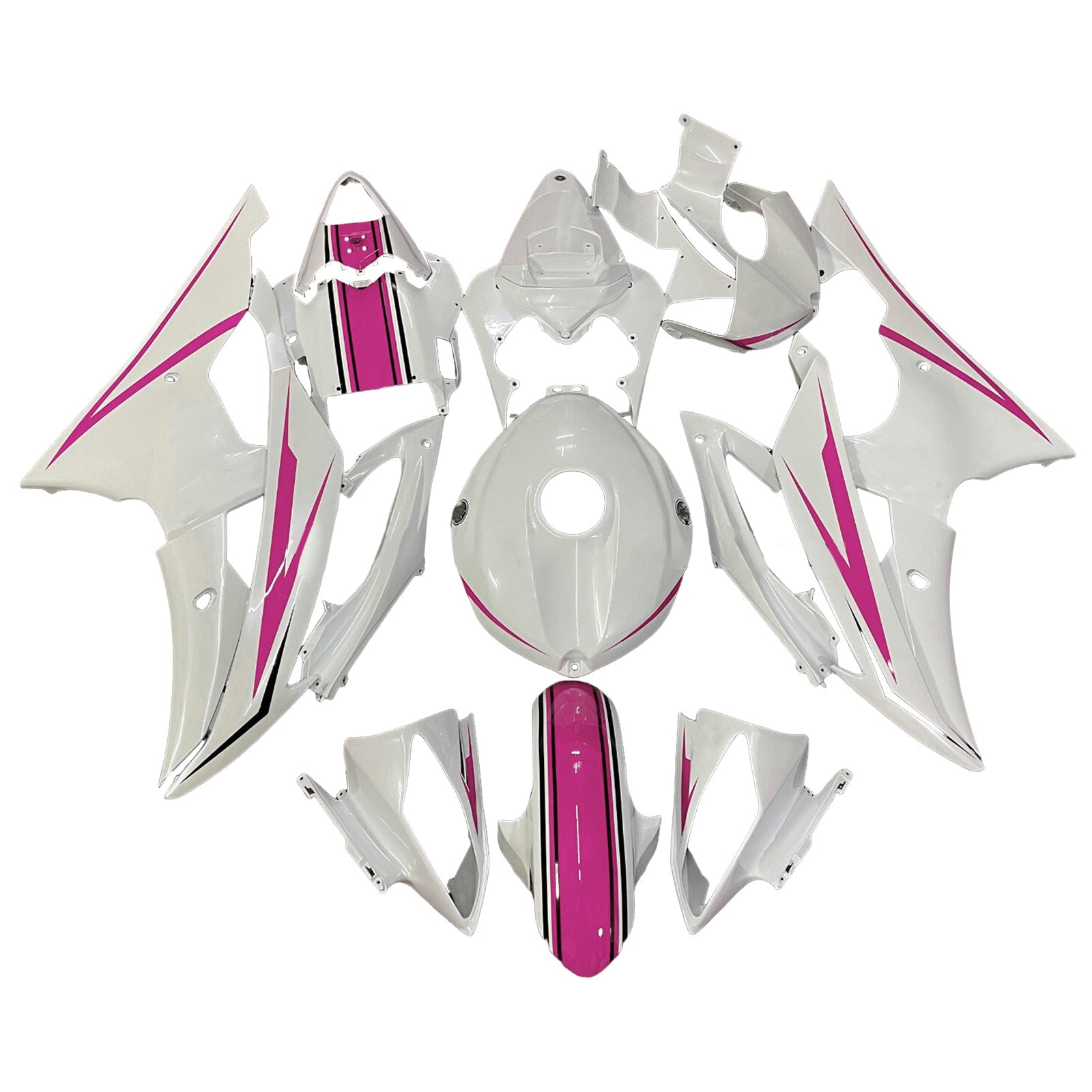 Kit de carenado inyectado de plástico ABS para Yamaha YZFR6 YZF-R6 2008-2016