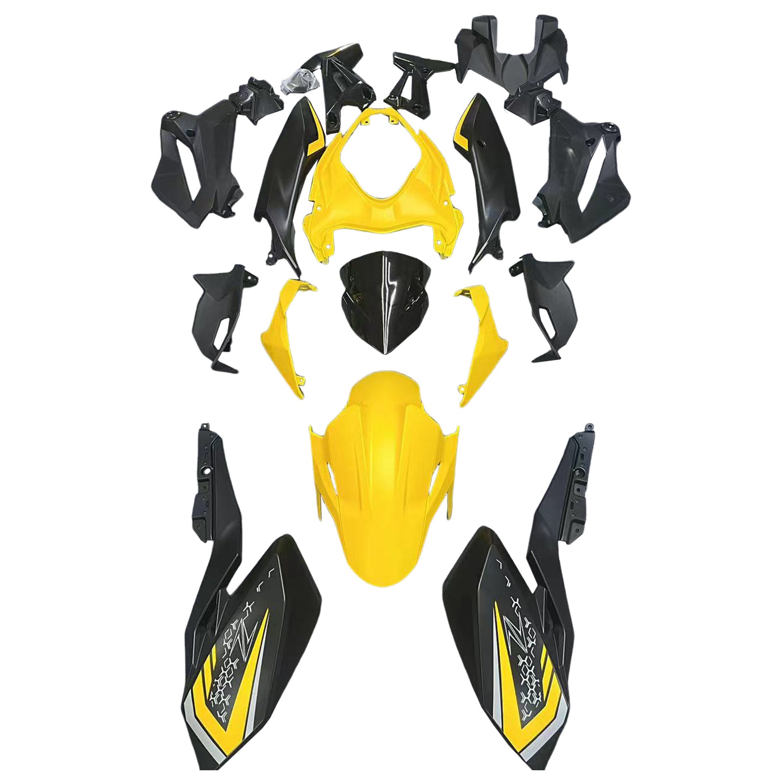 Kit de carénage en plastique ABS injecté compatible avec Kawasaki Z400 2018-2024