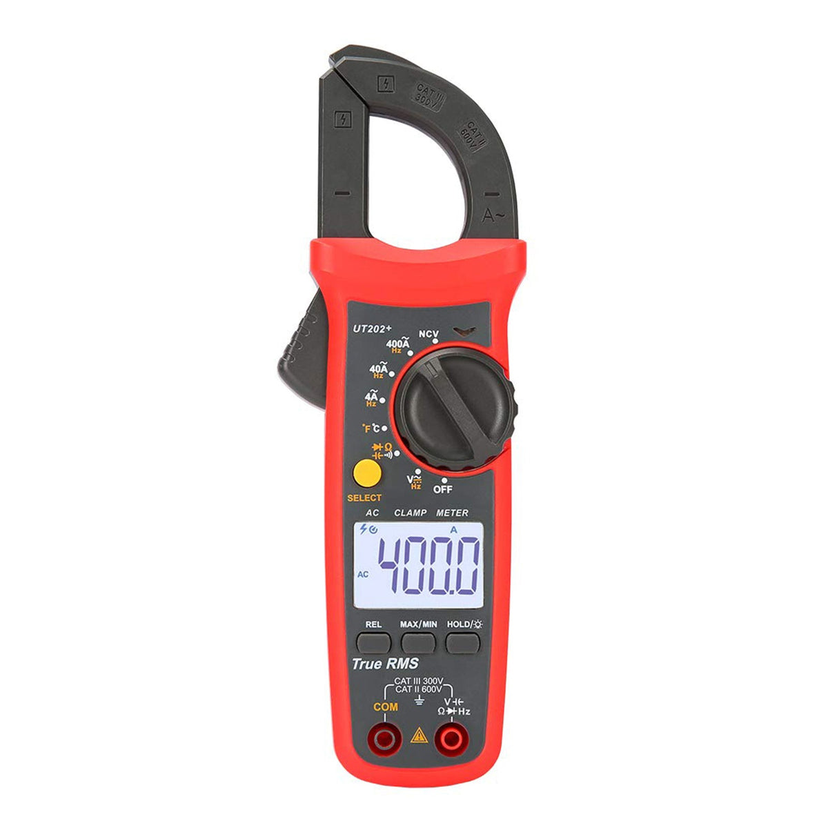 UT202+ handmultimeter, automatische bereikselectie, True RMS-stroomtang met LCD-scherm