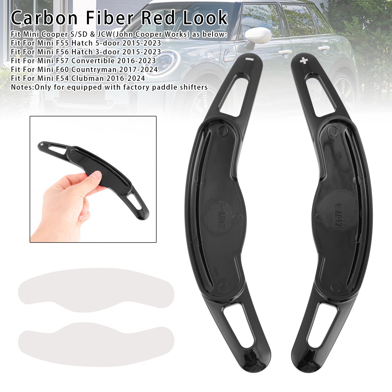 Extension de palettes de changement de vitesse au volant pour Mini F54 F55 F56 F57 F60 2014-2022