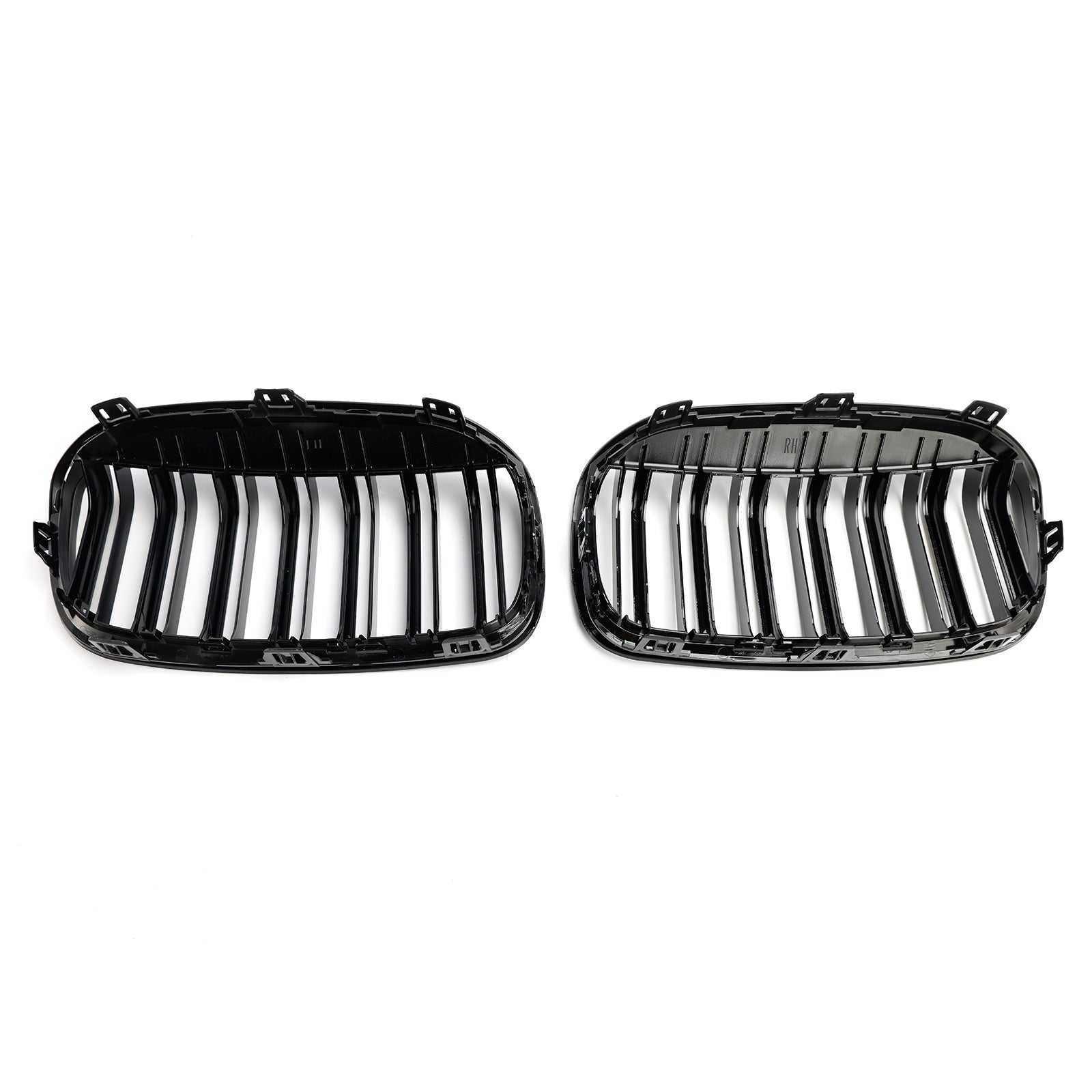 2PCS Gloss Black Front Kidney Grill Grille Pour BMW 2 Series F45 F46 2018-2021