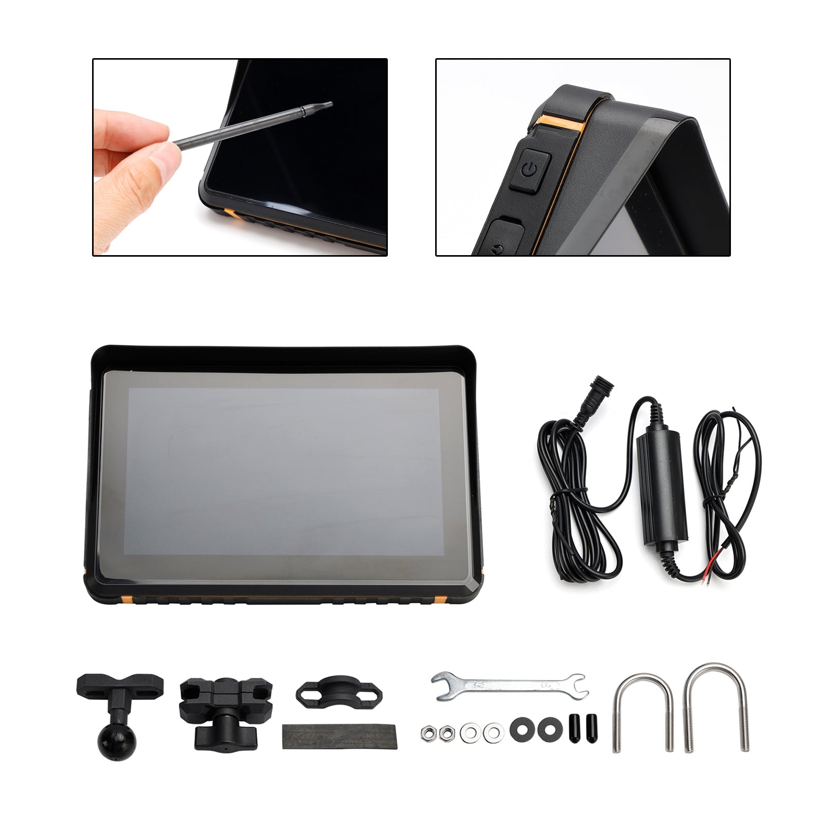 Brezžični snemalnik GPS CarPlay 1080P 7"&quot;univerzalno za skuterje in motorna kolesa&quot;