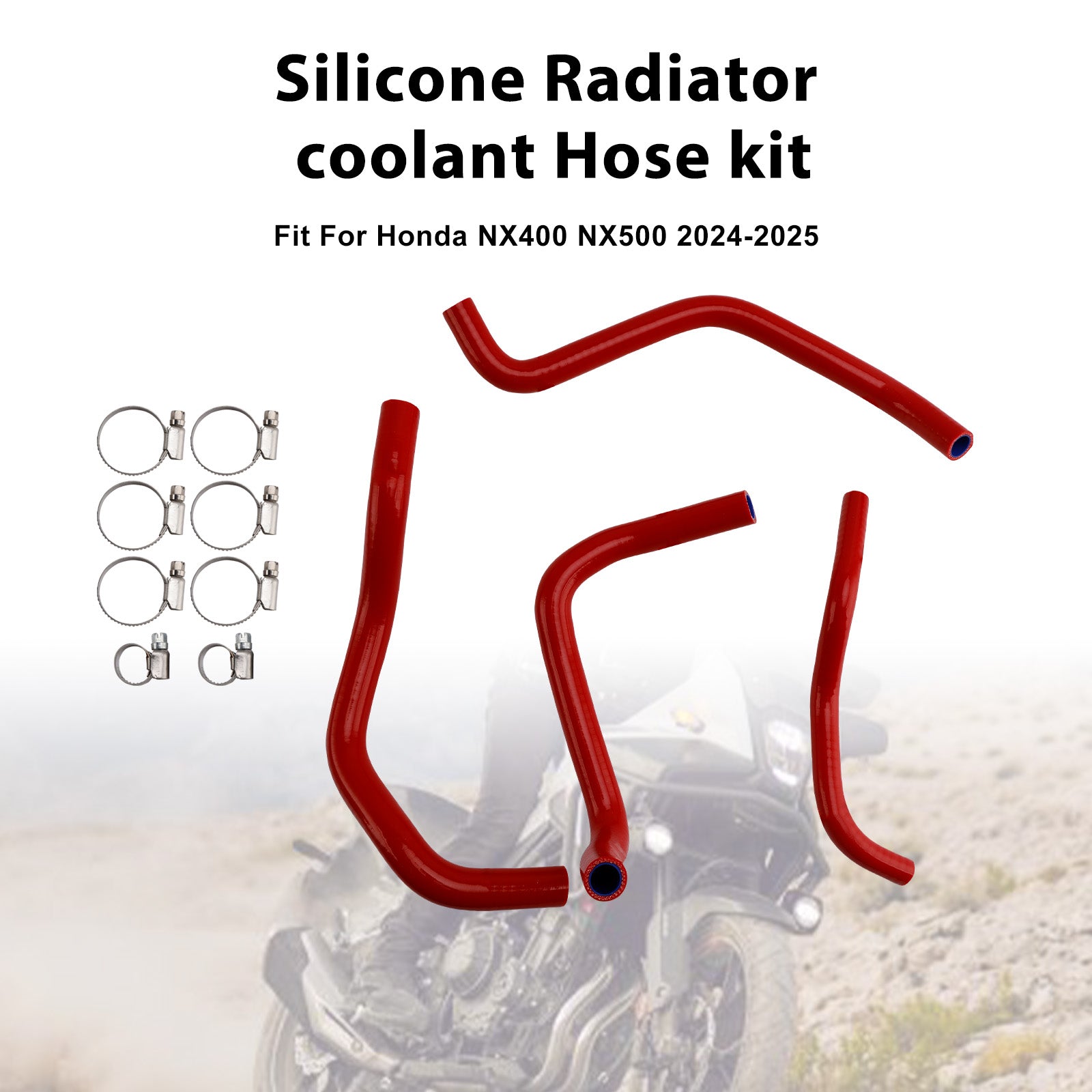 Durite de refroidissement en silicone pour radiateur Honda CB500 Hornet 2024-2025